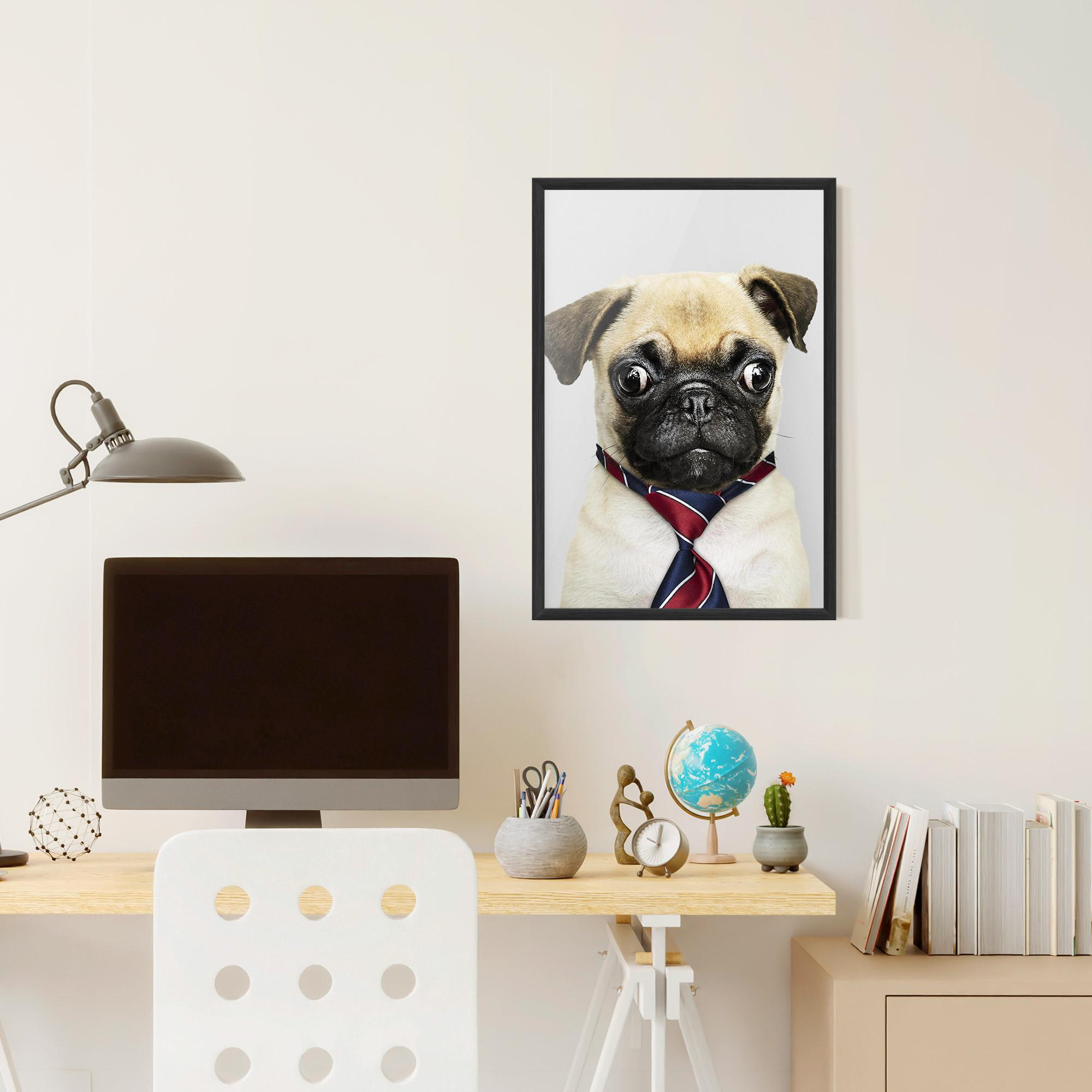 Keretezett Poszter Business Pug mockup 6