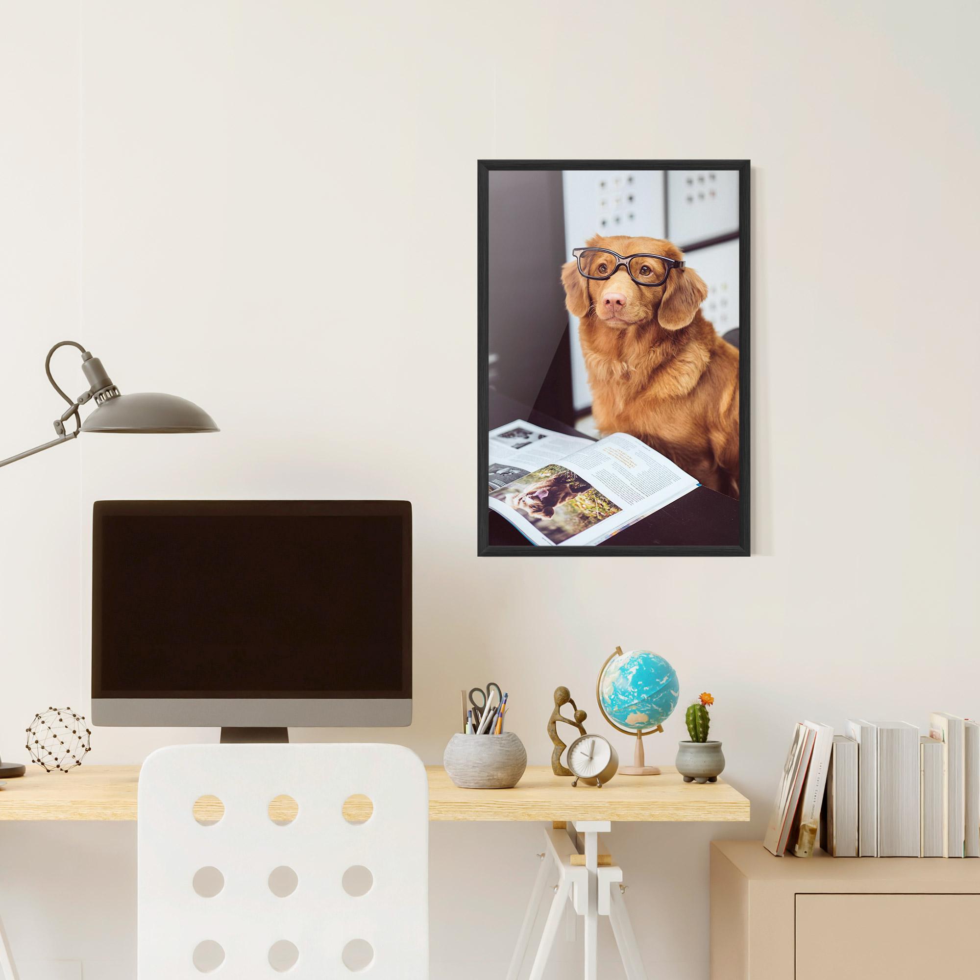 Keretezett Poszter Learning Dog mockup 6