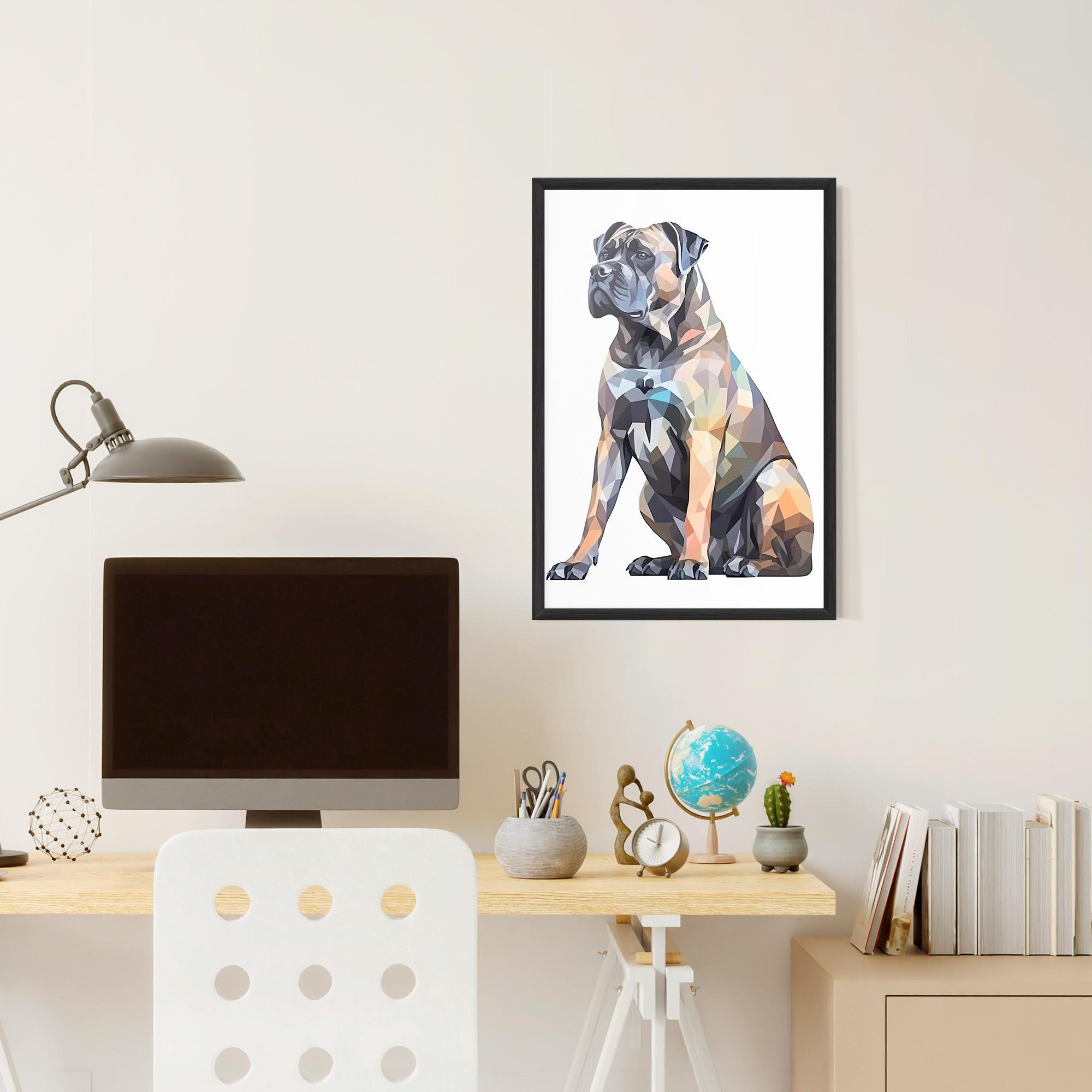 Keretezett Poszter Watercolor Cane Corso mockup 6