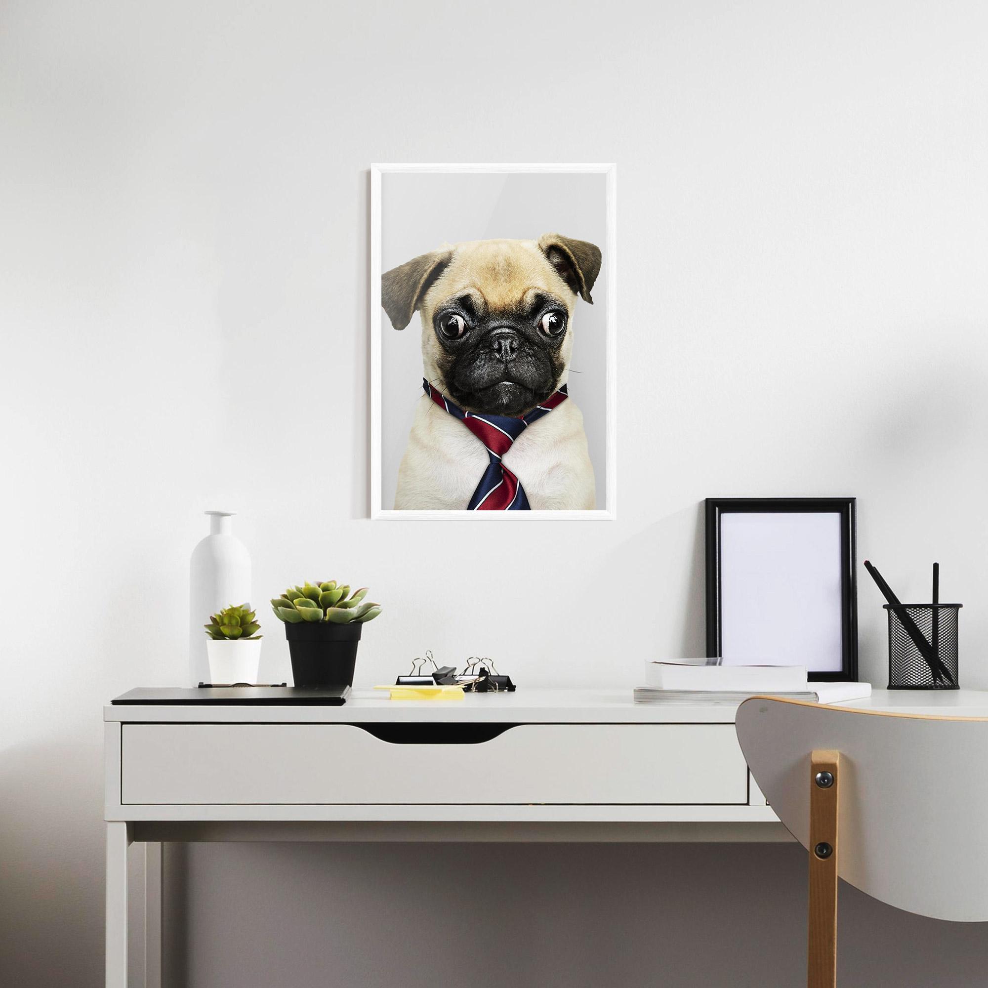 Keretezett Poszter Business Pug mockup 7