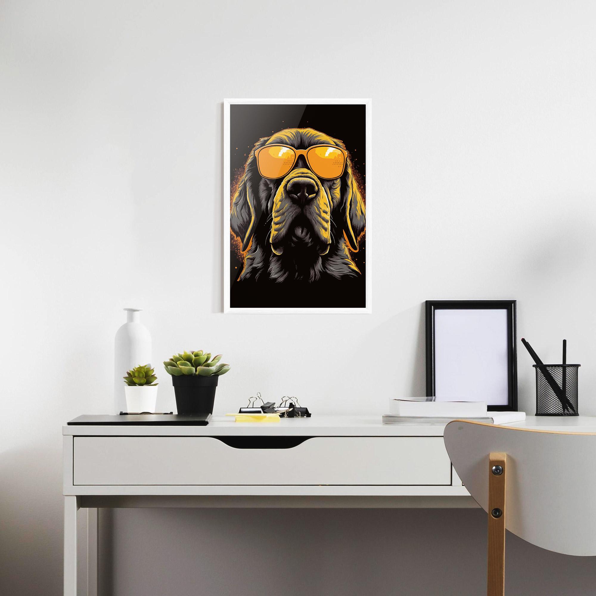 Keretezett Poszter Coolest Dog mockup 7
