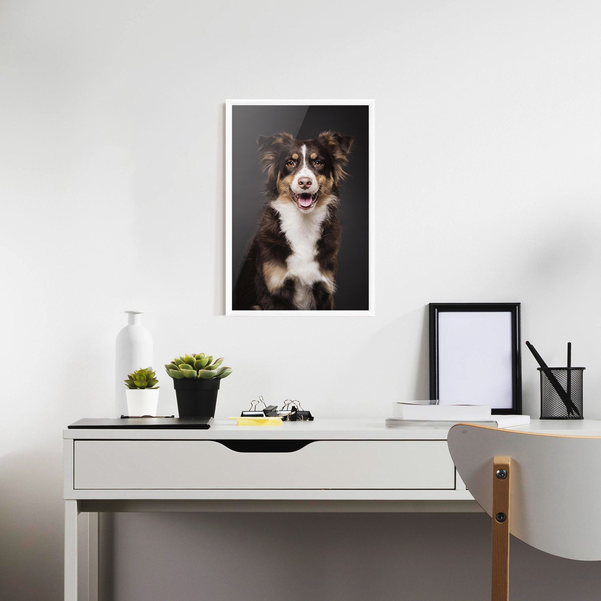 Cute Dog Sitting mockup 7