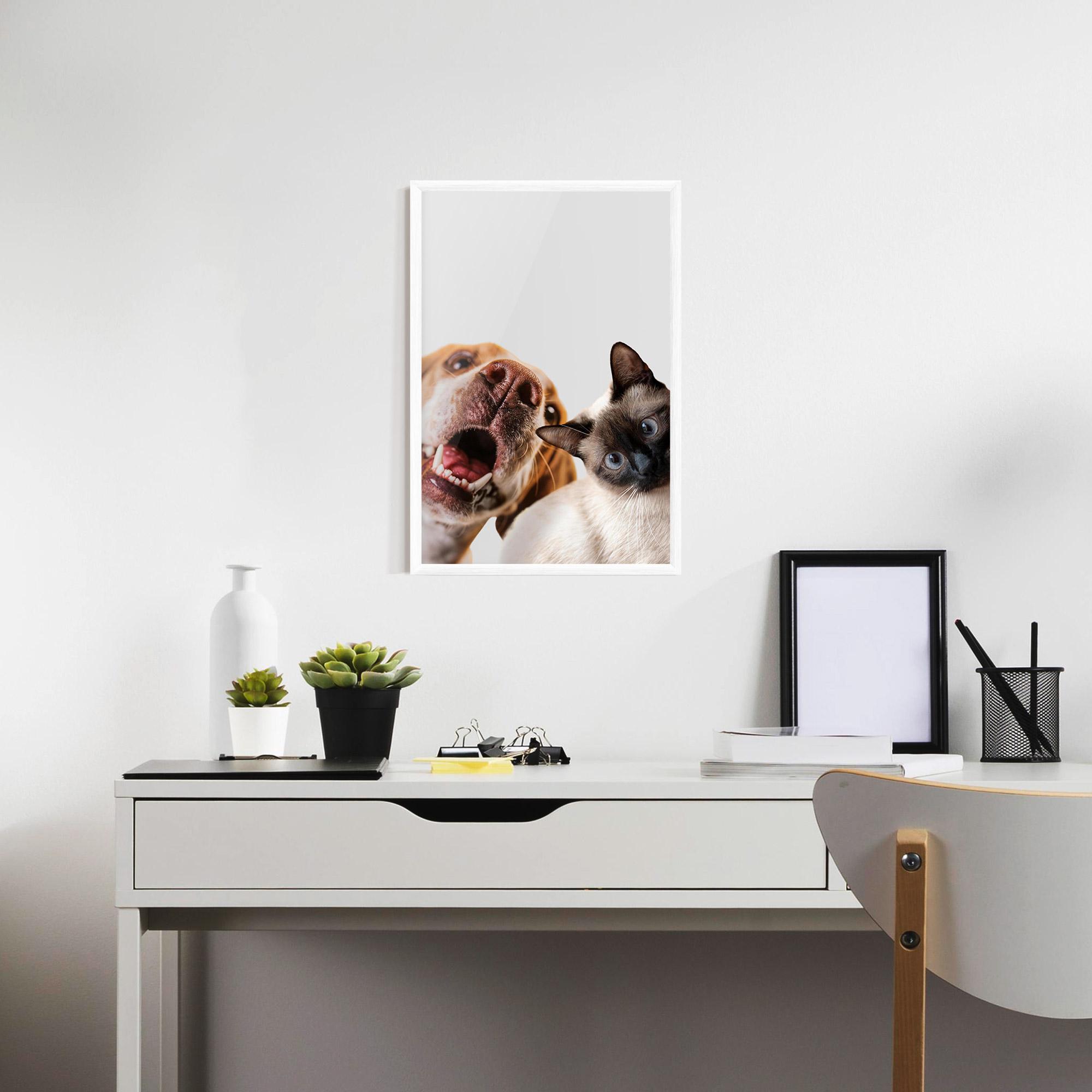 Keretezett Poszter Cute Pet Collage mockup 7