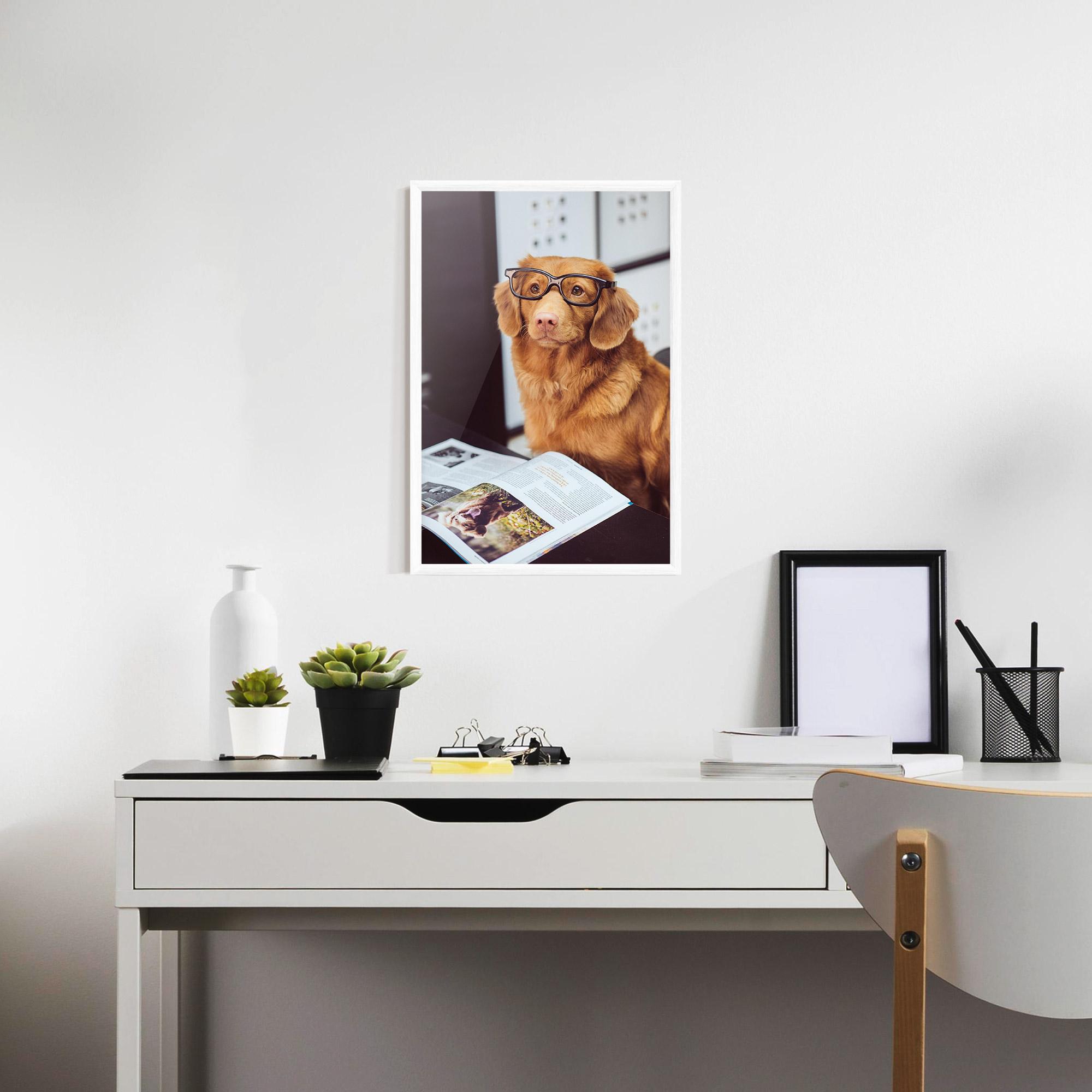 Keretezett Poszter Learning Dog mockup 7