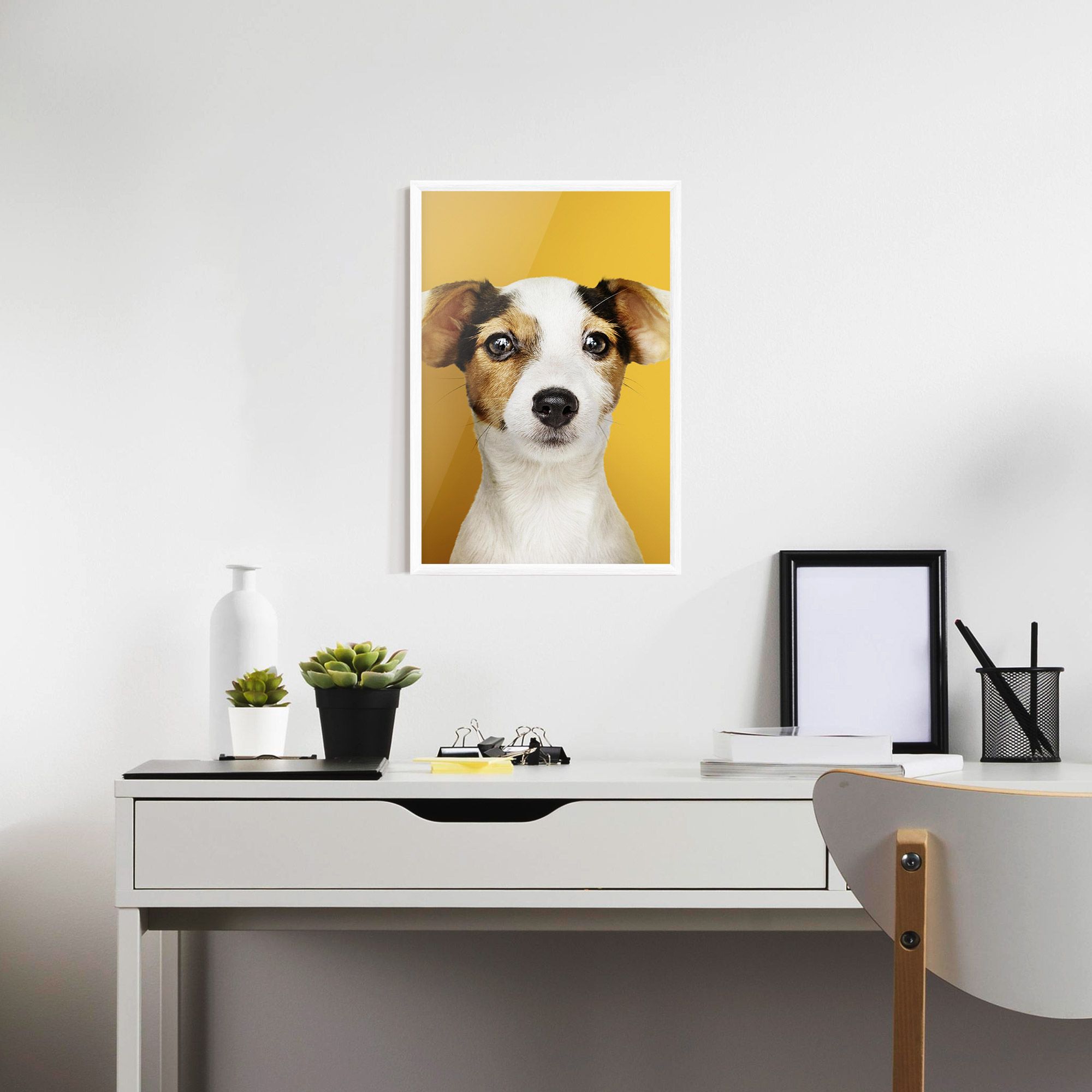 Puppy On Yellow mockup 7