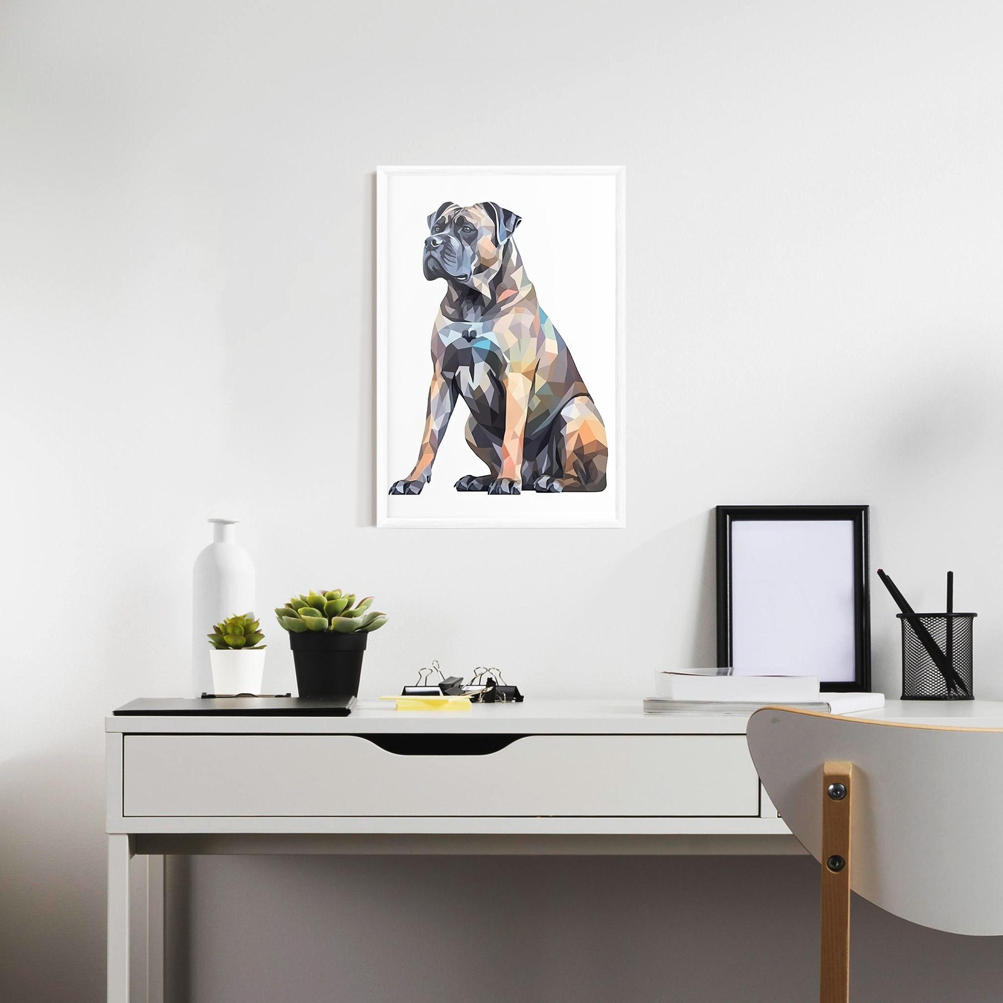 Keretezett Poszter Watercolor Cane Corso mockup 7