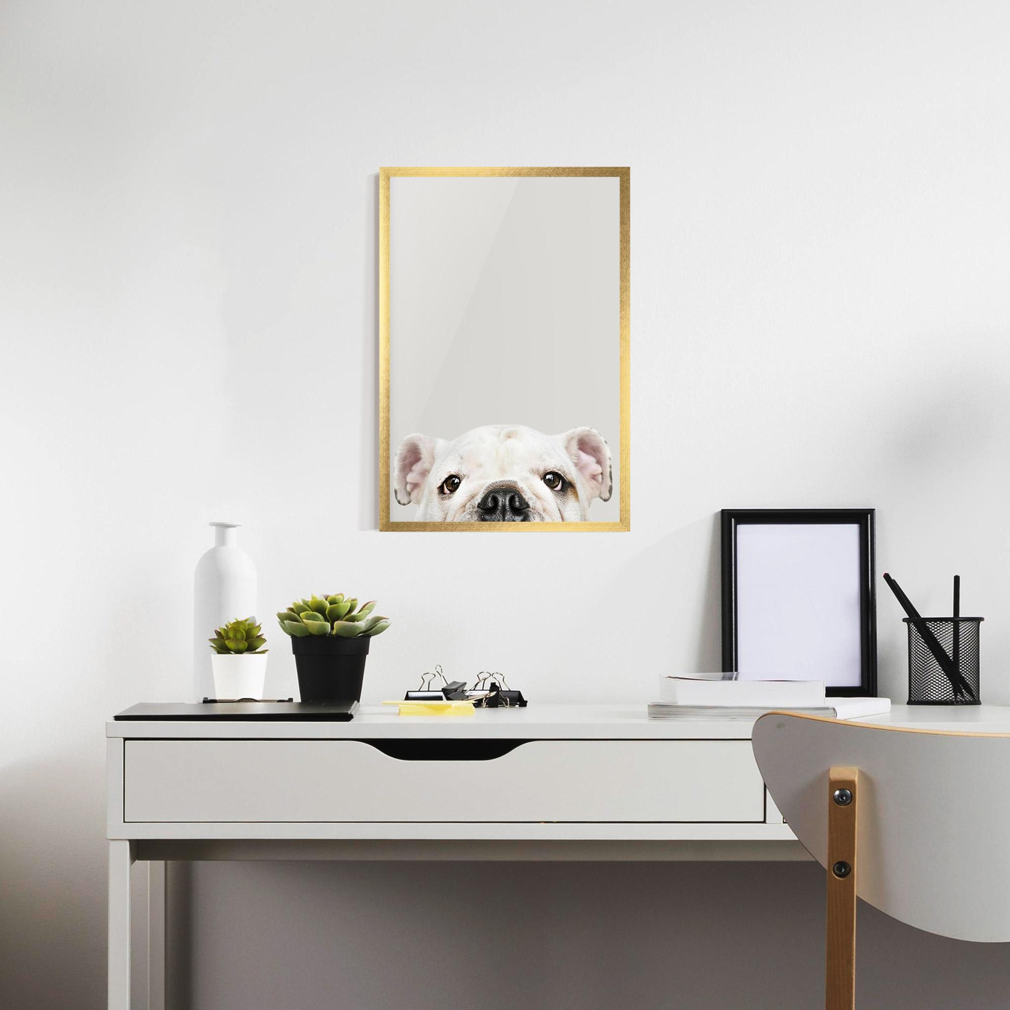 Keretezett Poszter Bulldog Eyes mockup 7