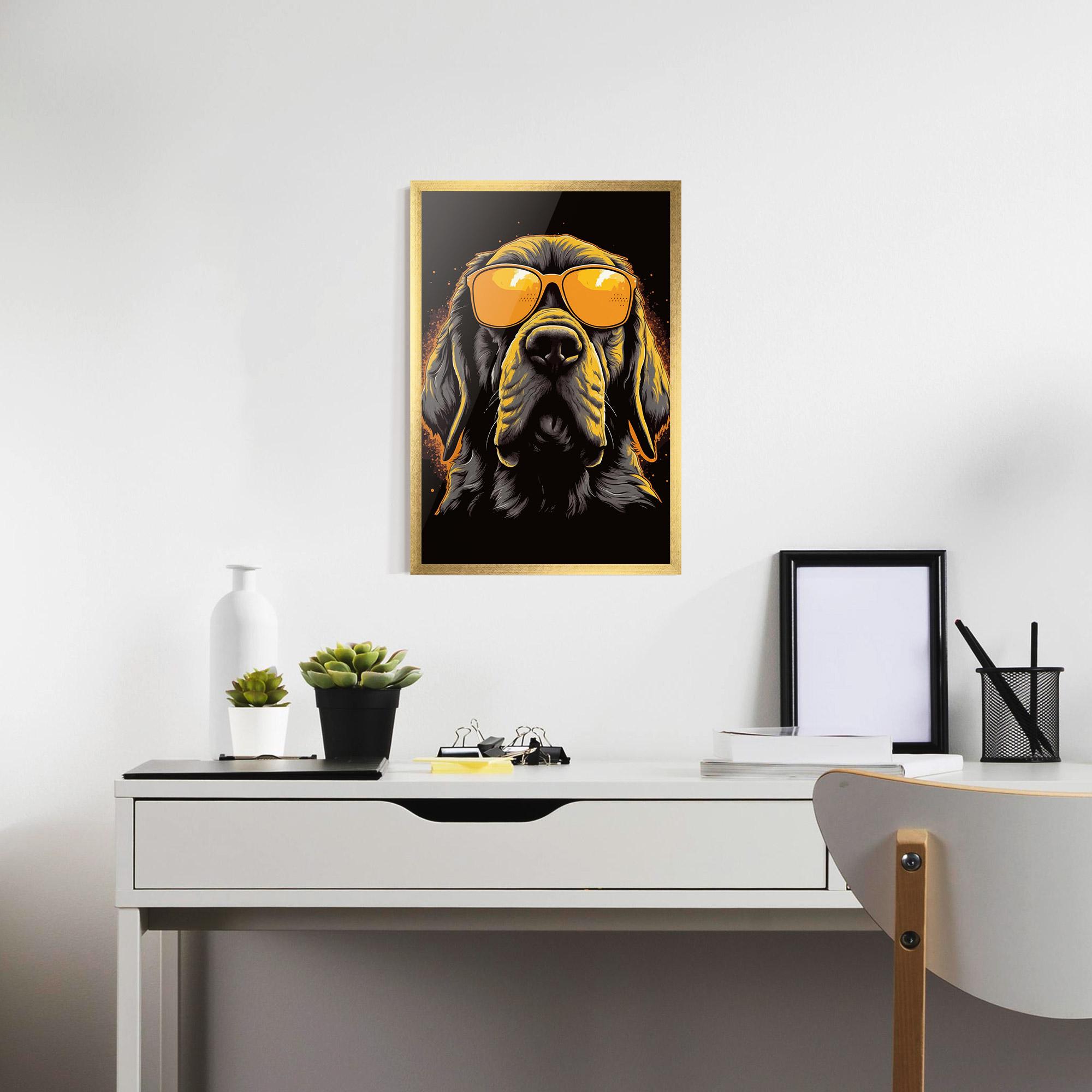 Keretezett Poszter Coolest Dog mockup 7