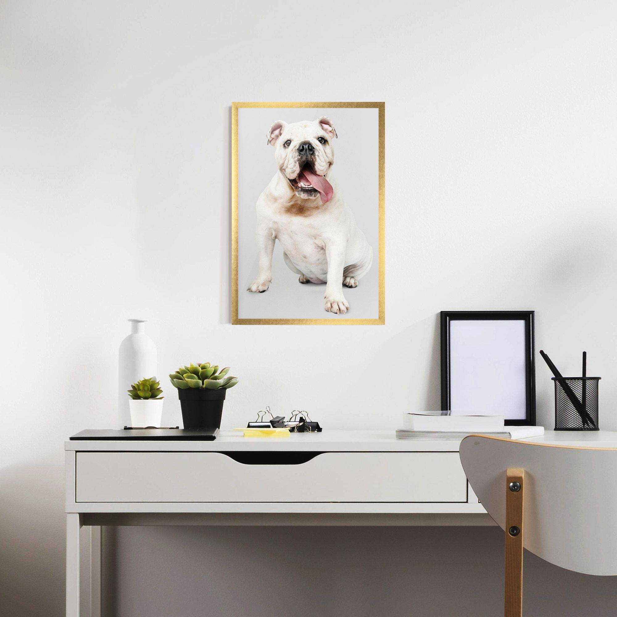 Happy White Dog mockup 7