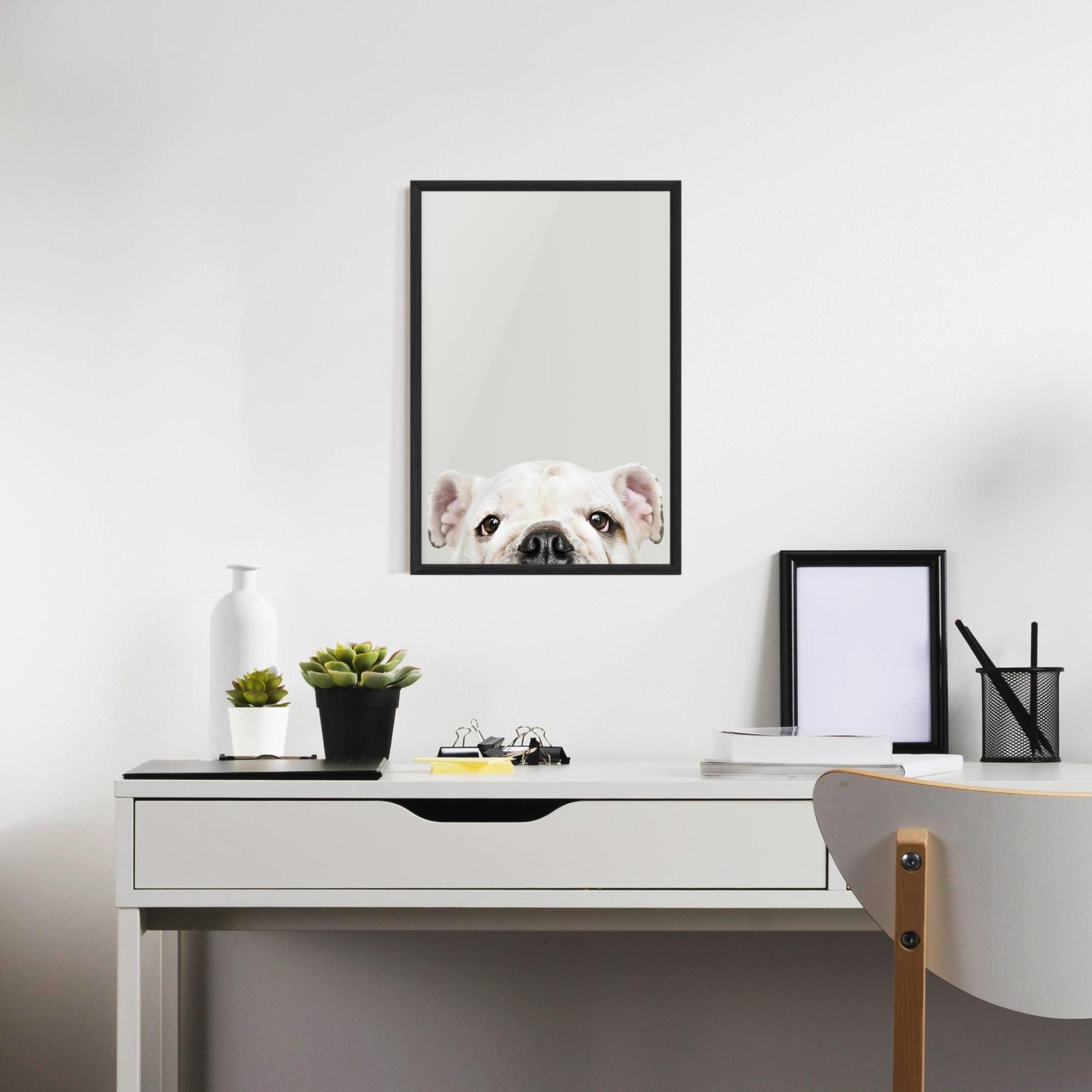 Keretezett Poszter Bulldog Eyes mockup 7