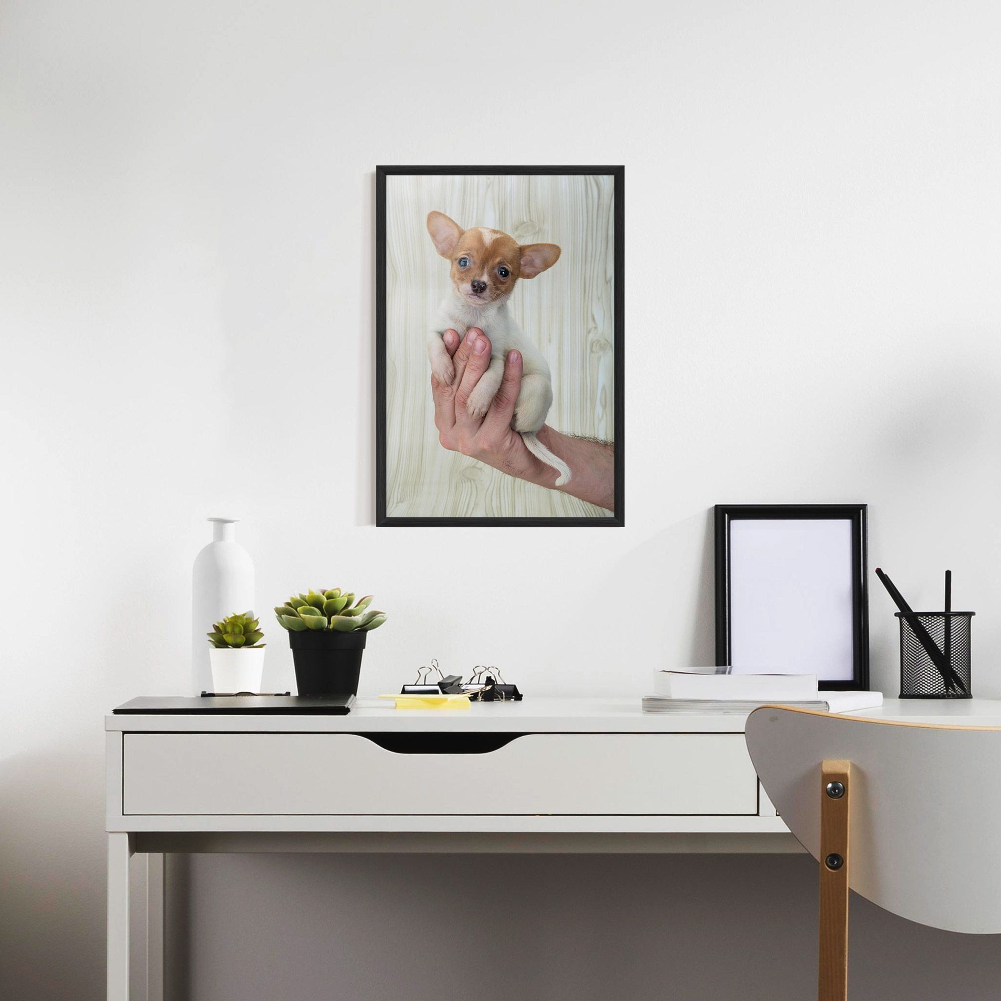 Holding Chihuahua mockup 7