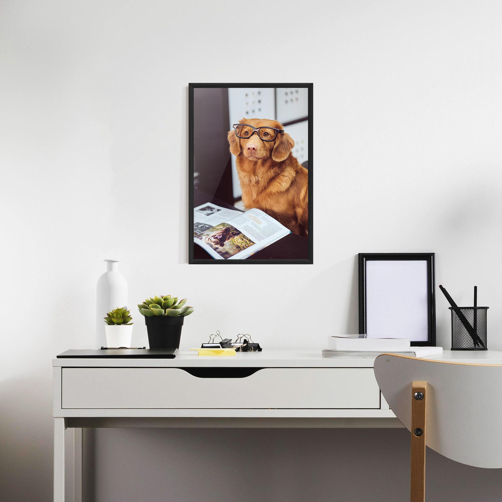 Keretezett Poszter Learning Dog mockup 7