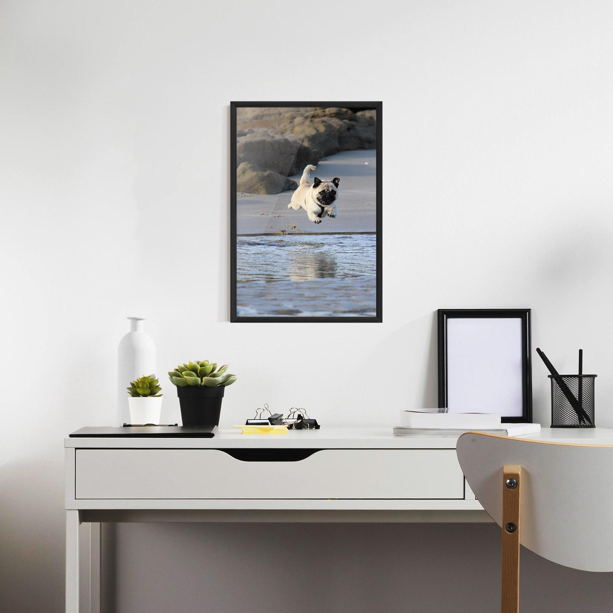 Keretezett Poszter Water Pug mockup 7