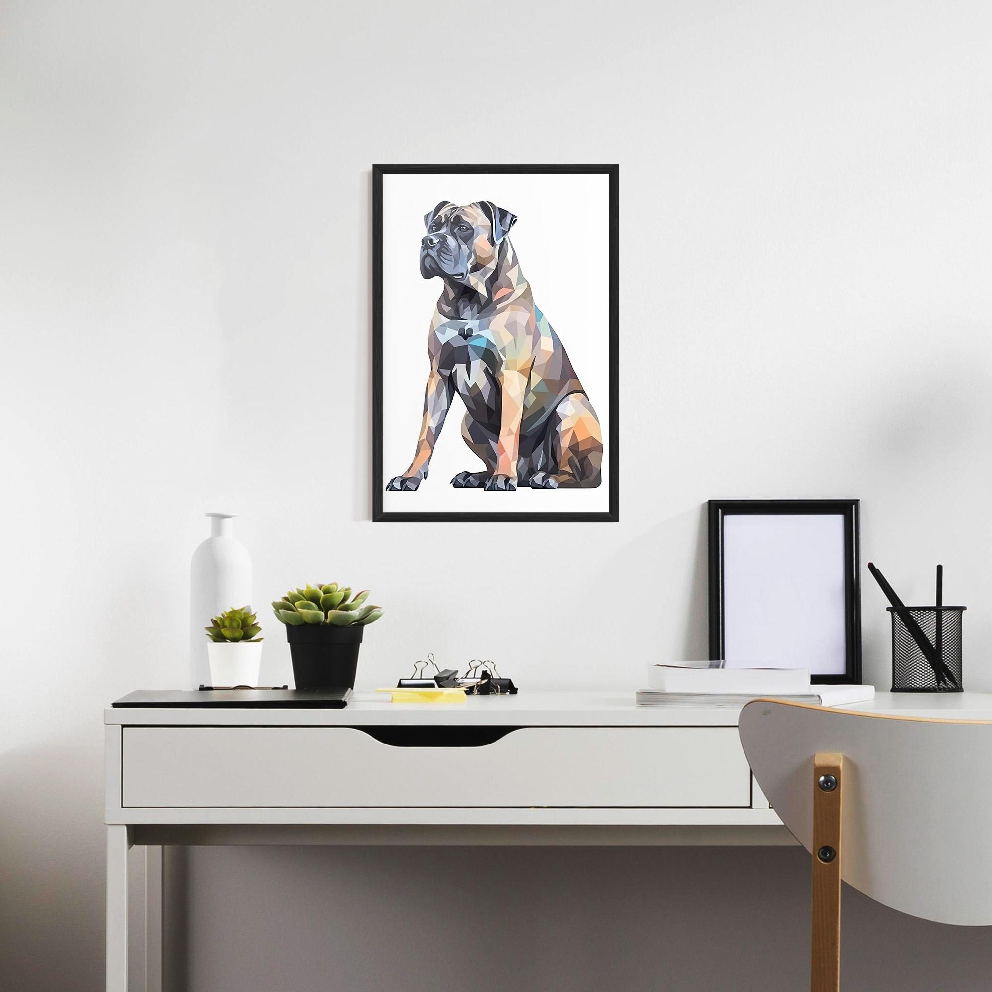Keretezett Poszter Watercolor Cane Corso mockup 7