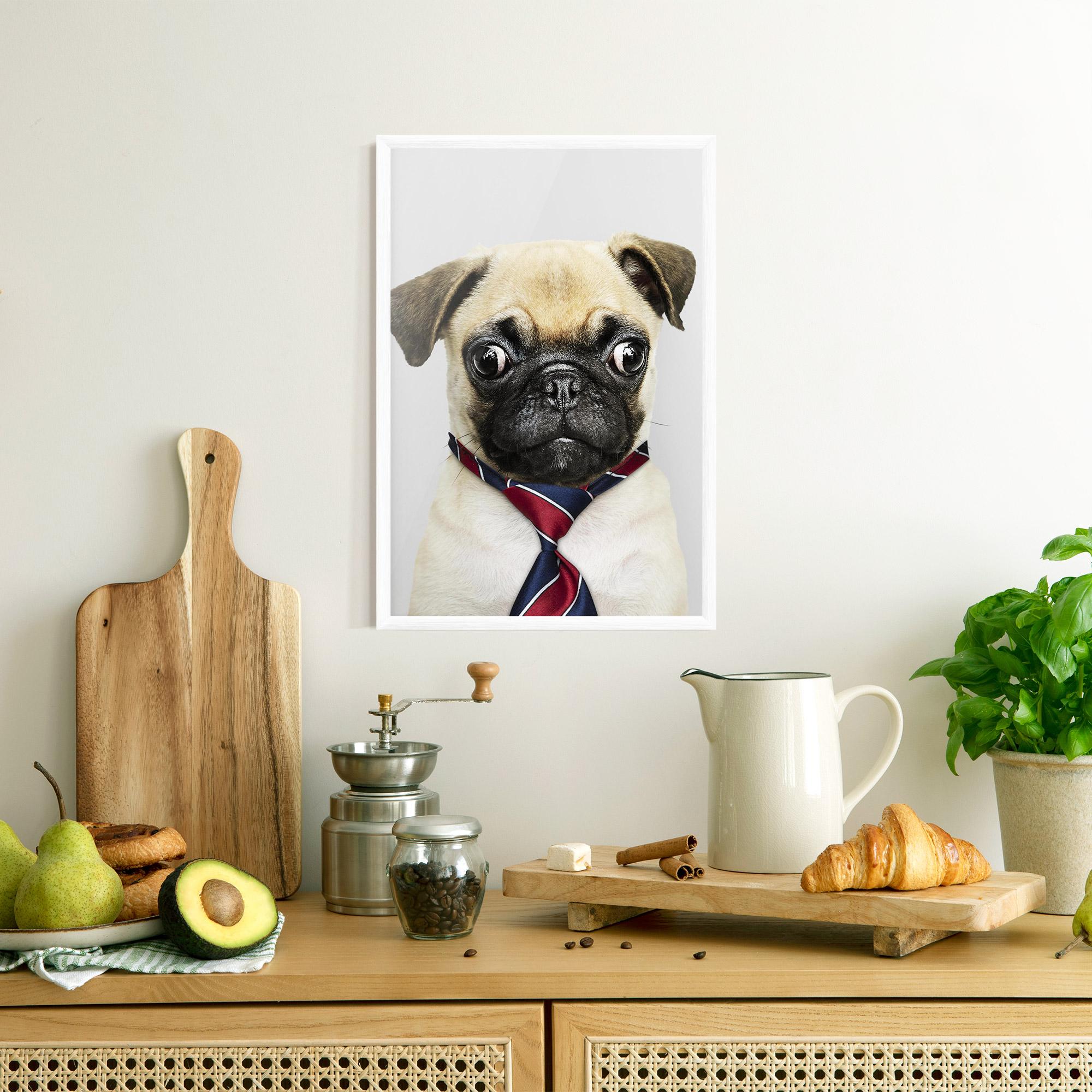 Keretezett Poszter Business Pug mockup 8