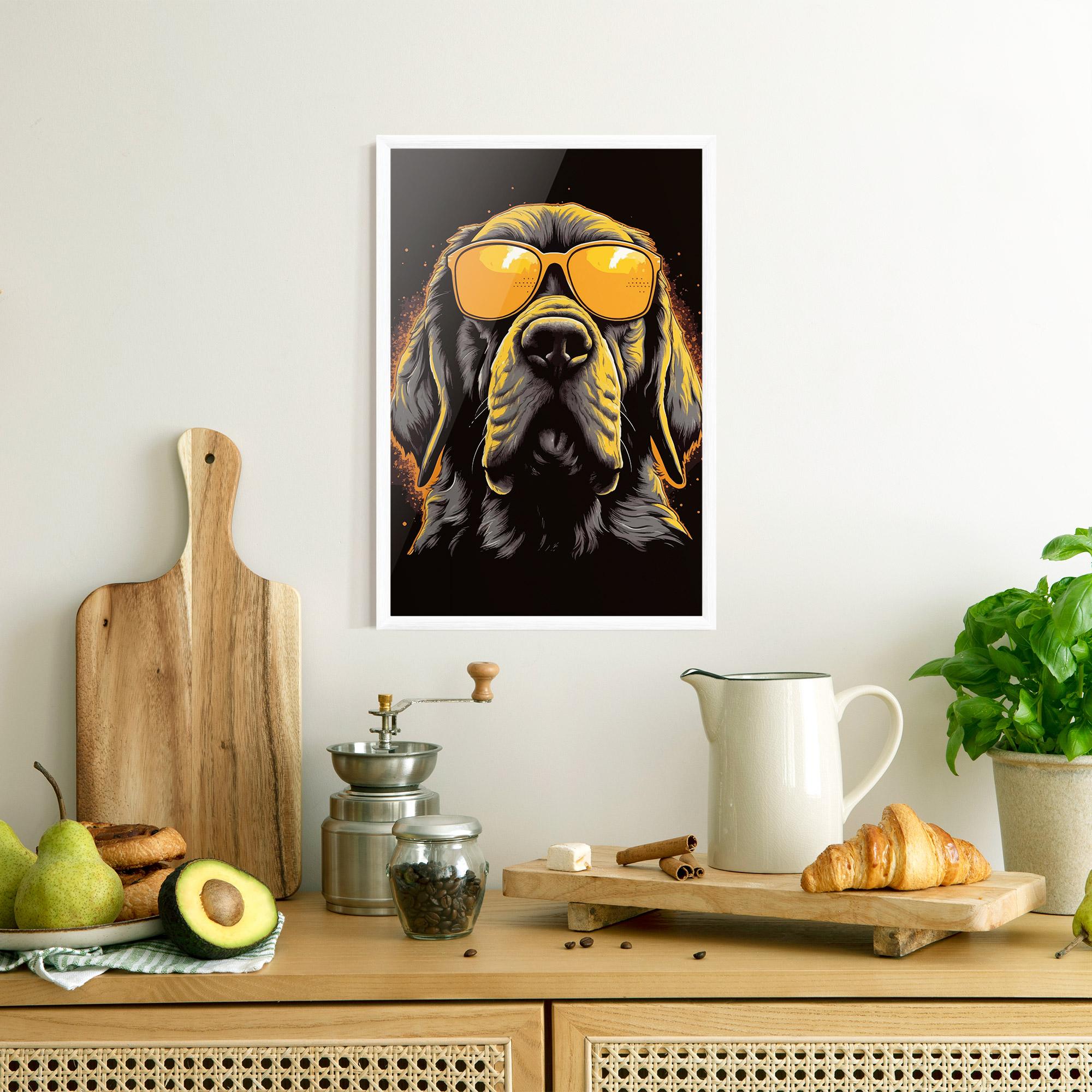 Keretezett Poszter Coolest Dog mockup 8