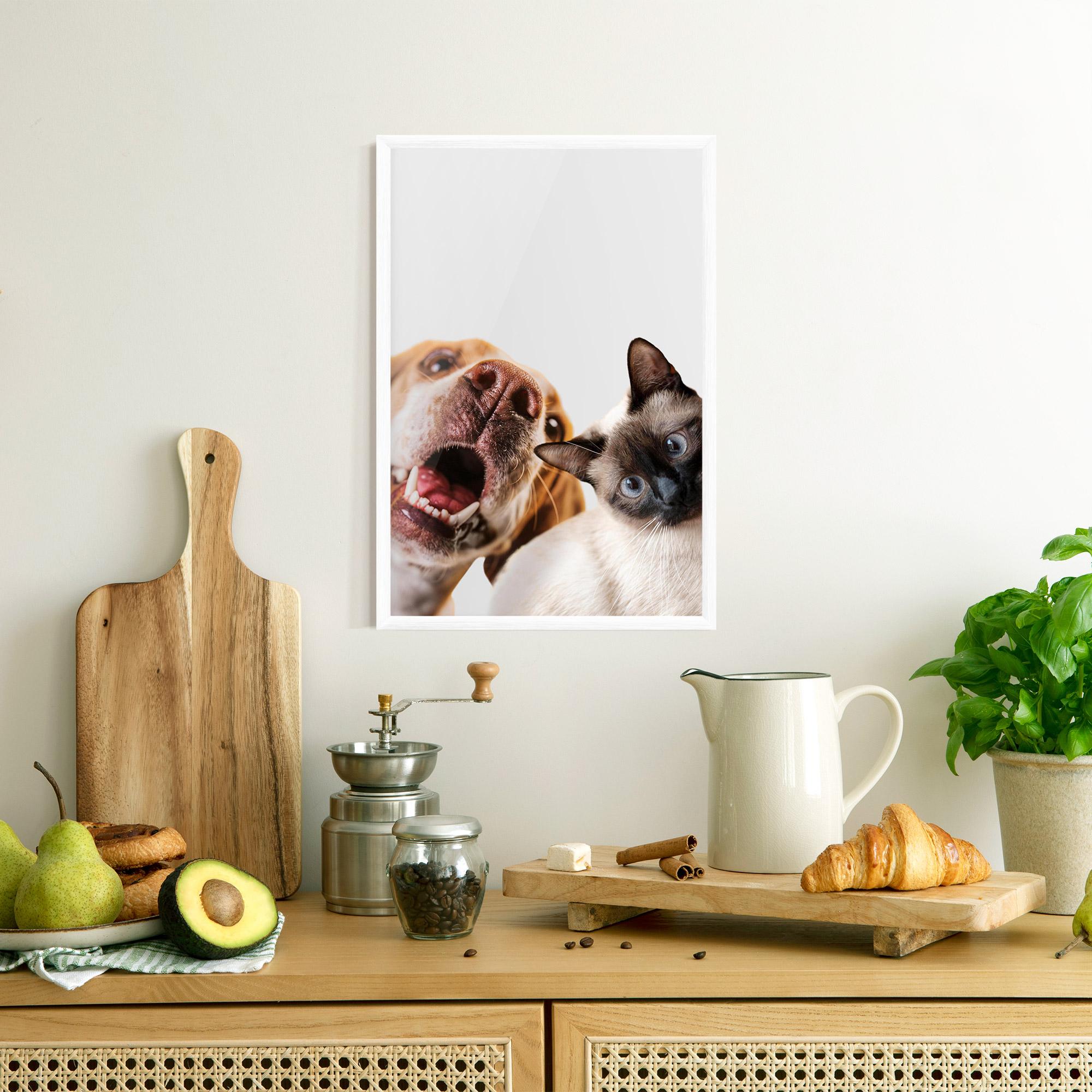 Keretezett Poszter Cute Pet Collage mockup 8