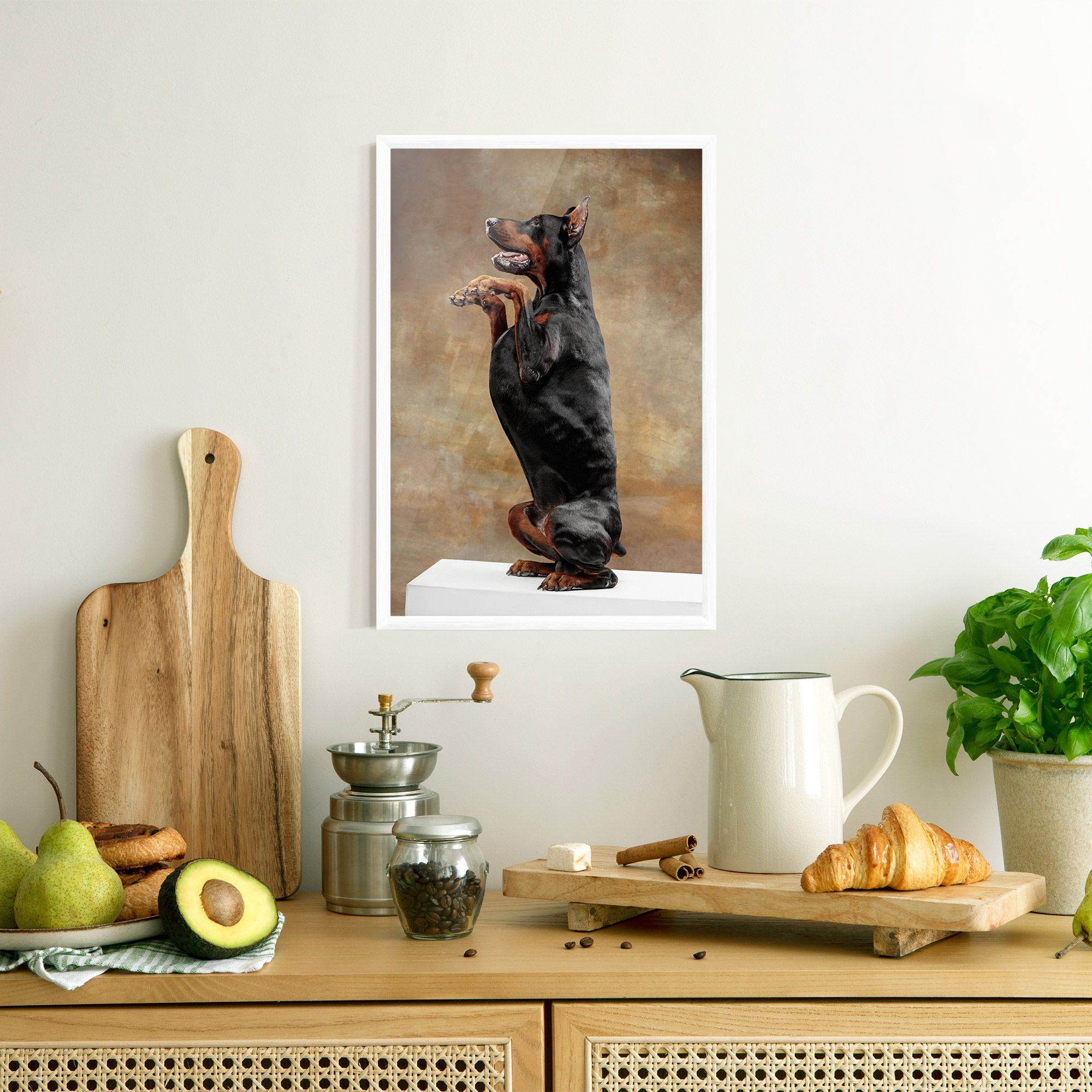 Doberman Standing mockup 8