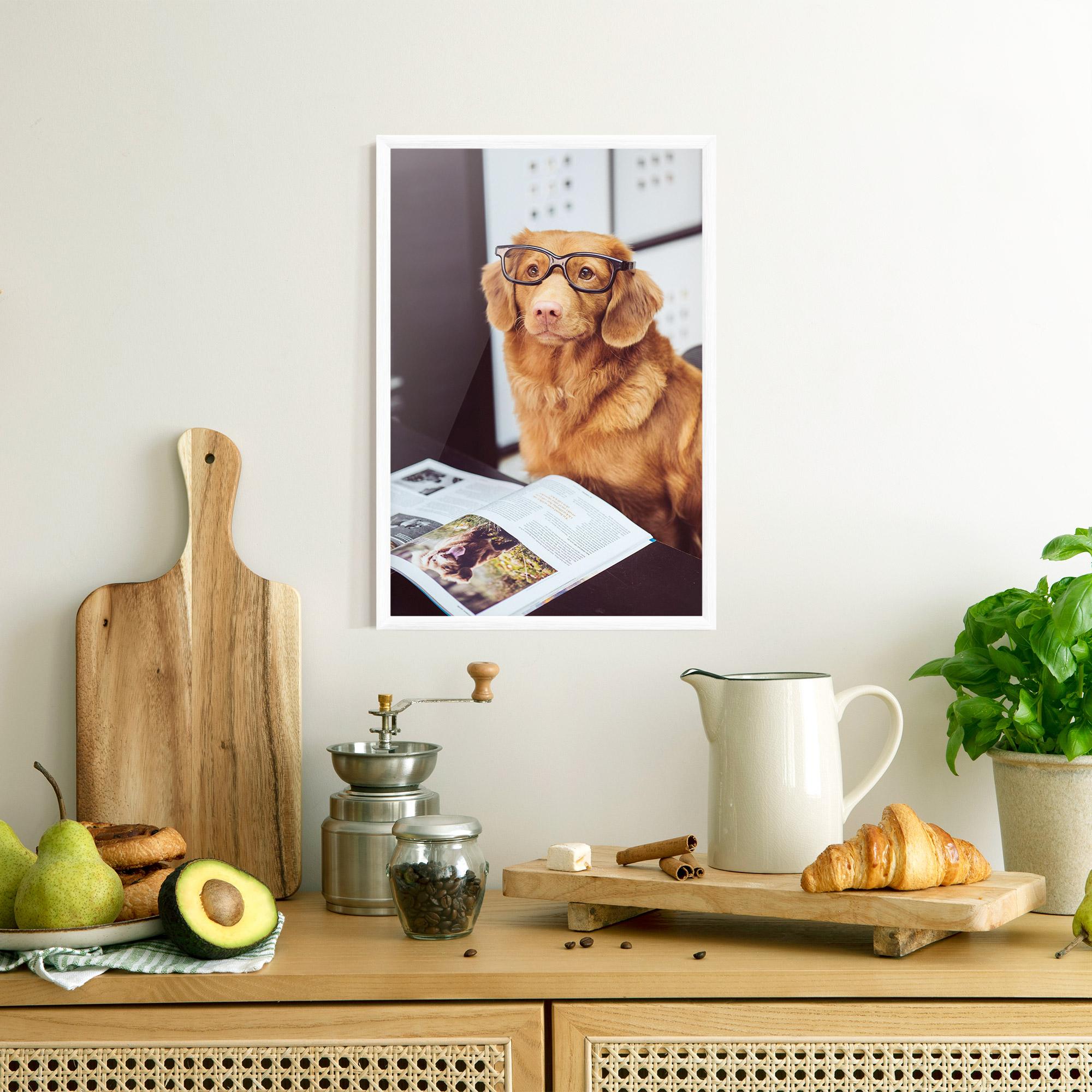 Keretezett Poszter Learning Dog mockup 8