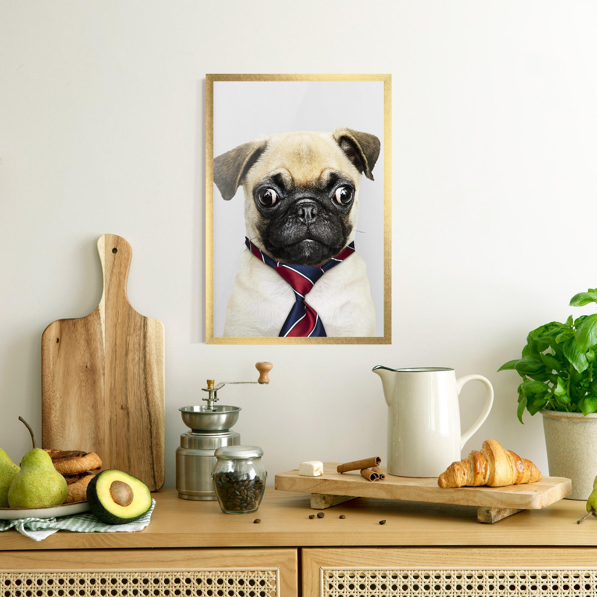 Keretezett Poszter Business Pug mockup 8