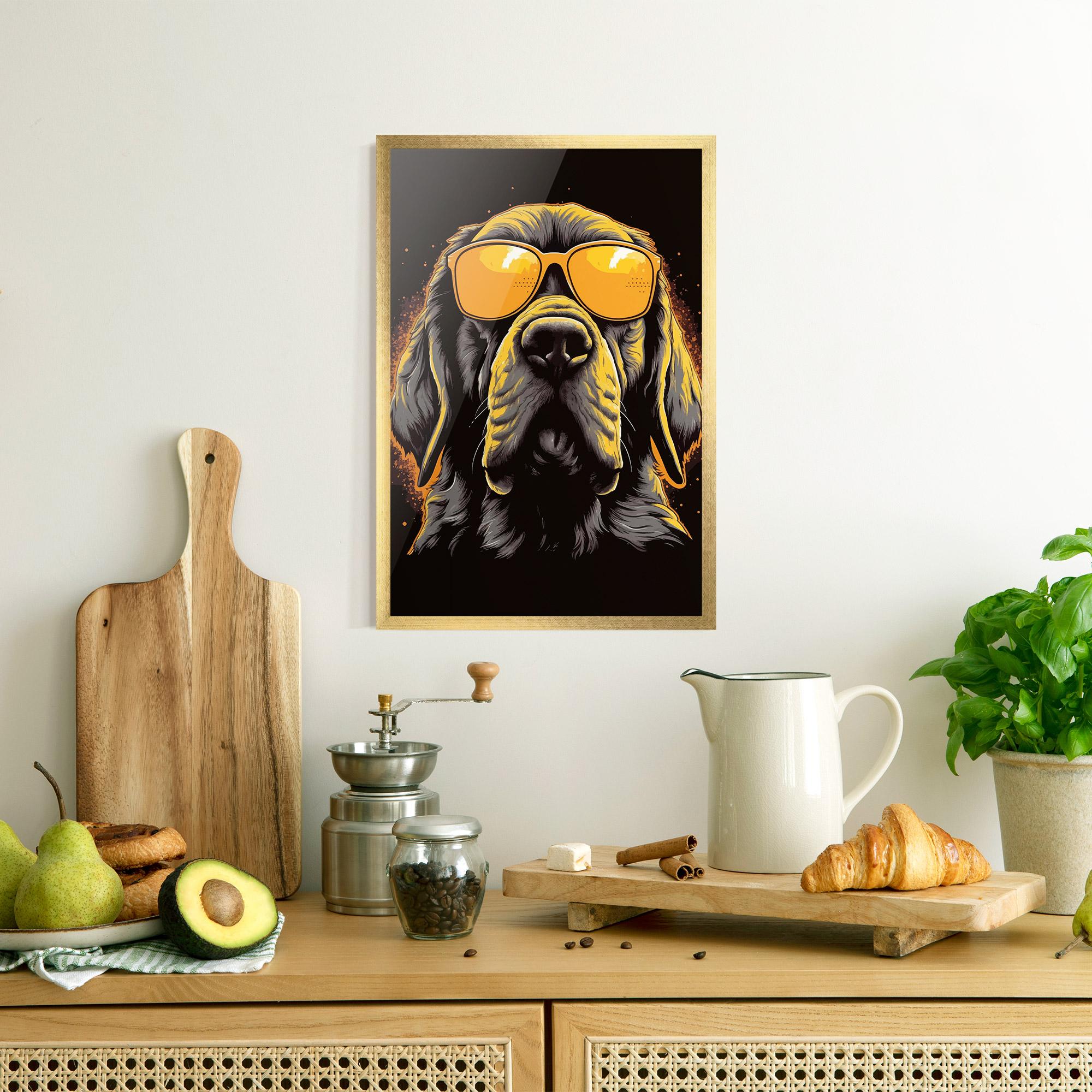 Keretezett Poszter Coolest Dog mockup 8
