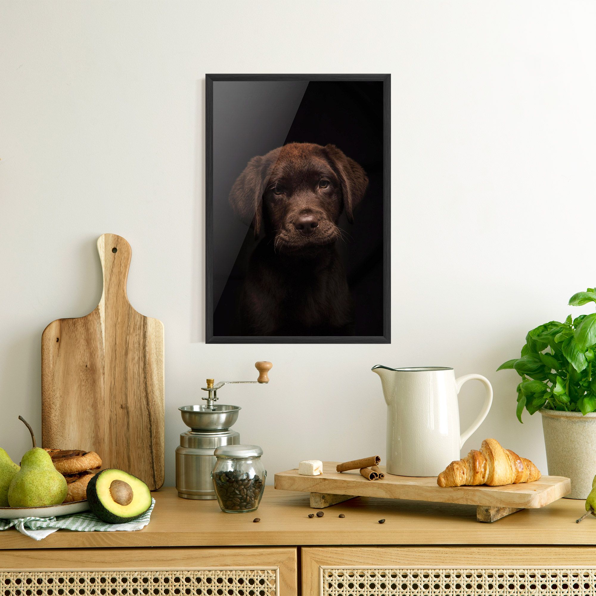 Chocolate Labrador mockup 8