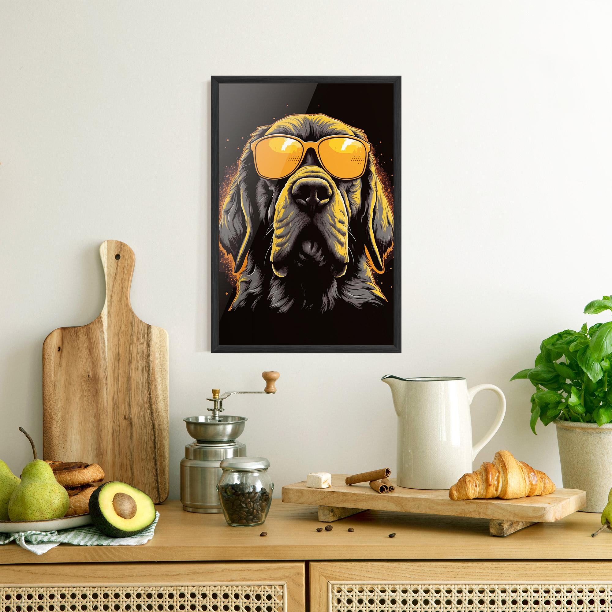 Keretezett Poszter Coolest Dog mockup 8