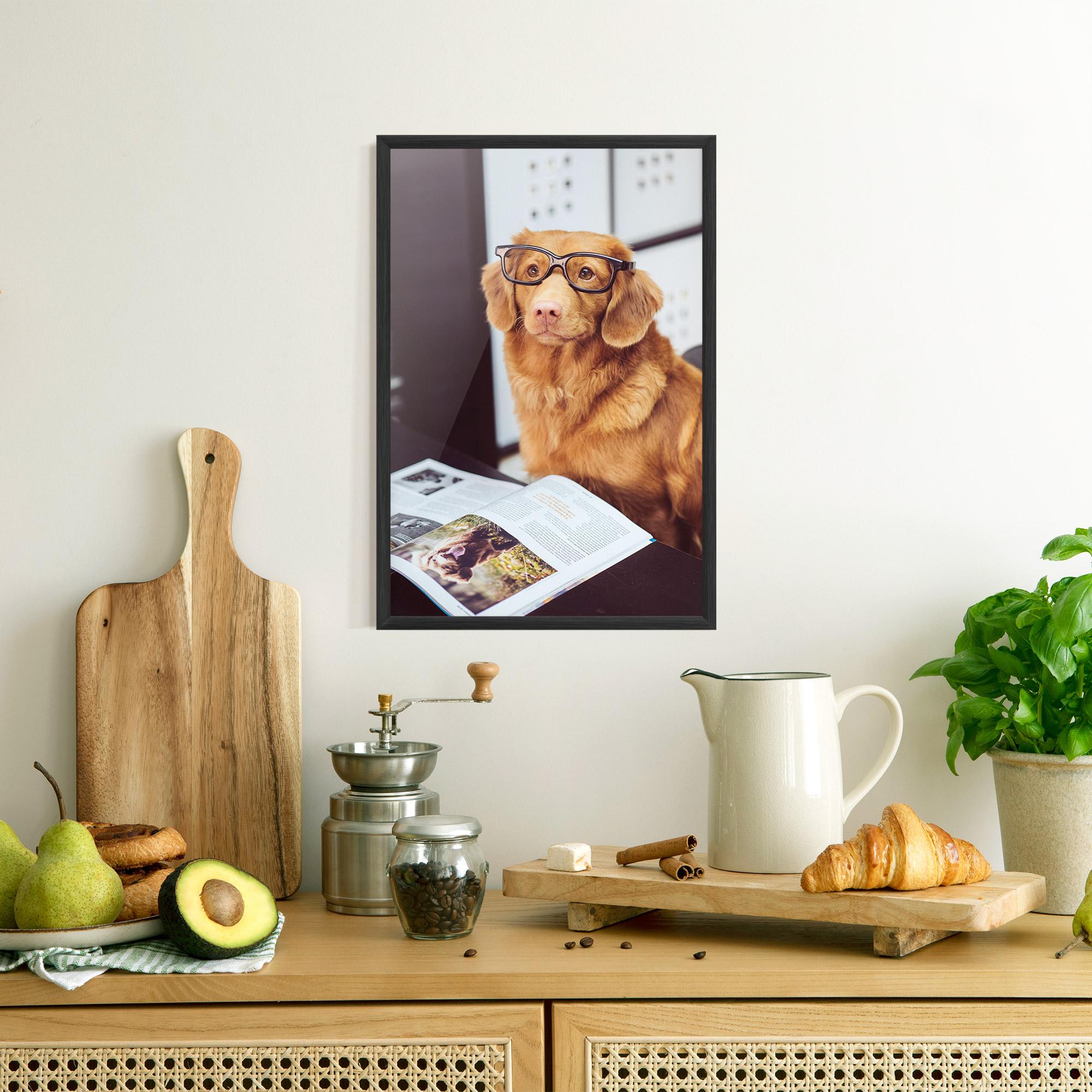 Keretezett Poszter Learning Dog mockup 8