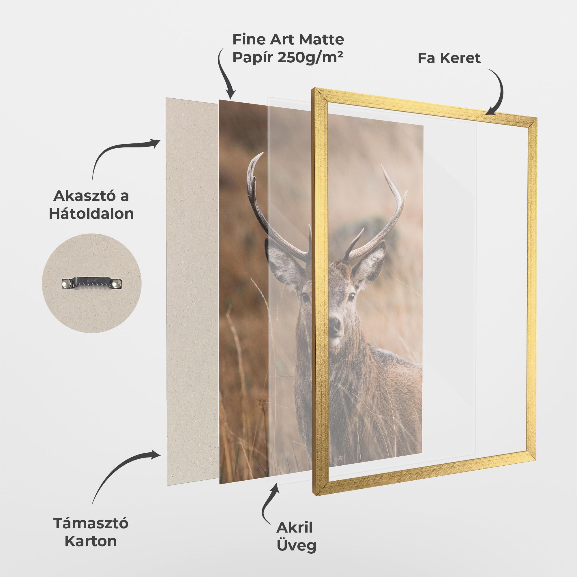 Keretezett Poszter Majestic Deer mockup 1