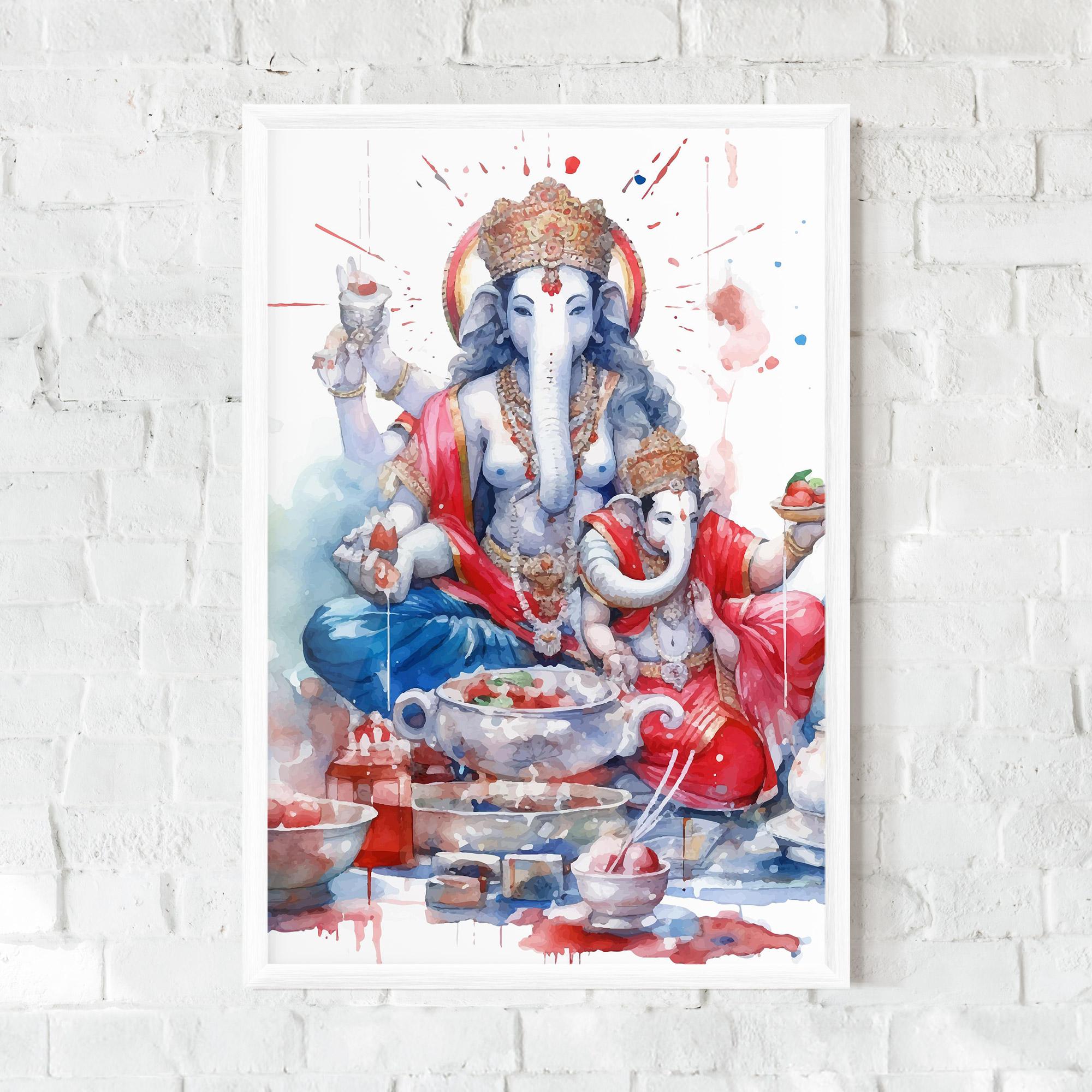 Keretezett Poszter Durga Puja Festival mockup 0