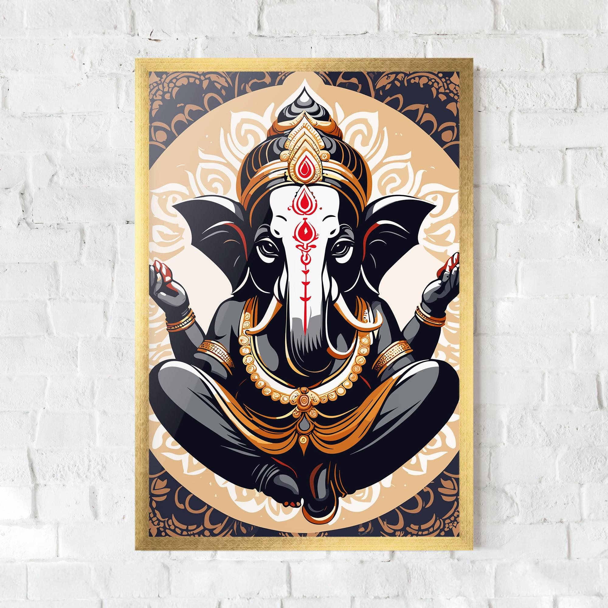 Keretezett Poszter Elefant Color Mix mockup 0