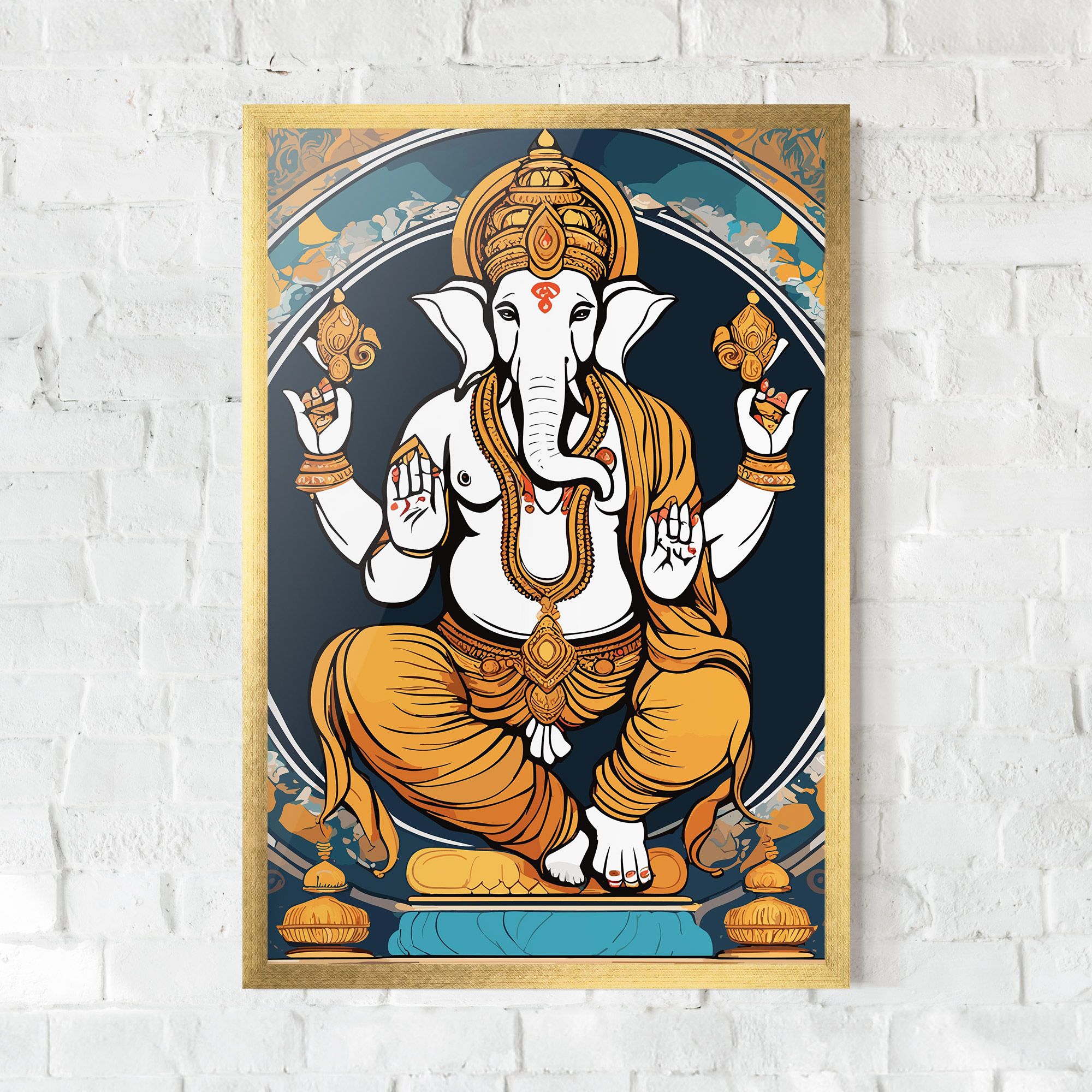 Gold Ganpati mockup 0