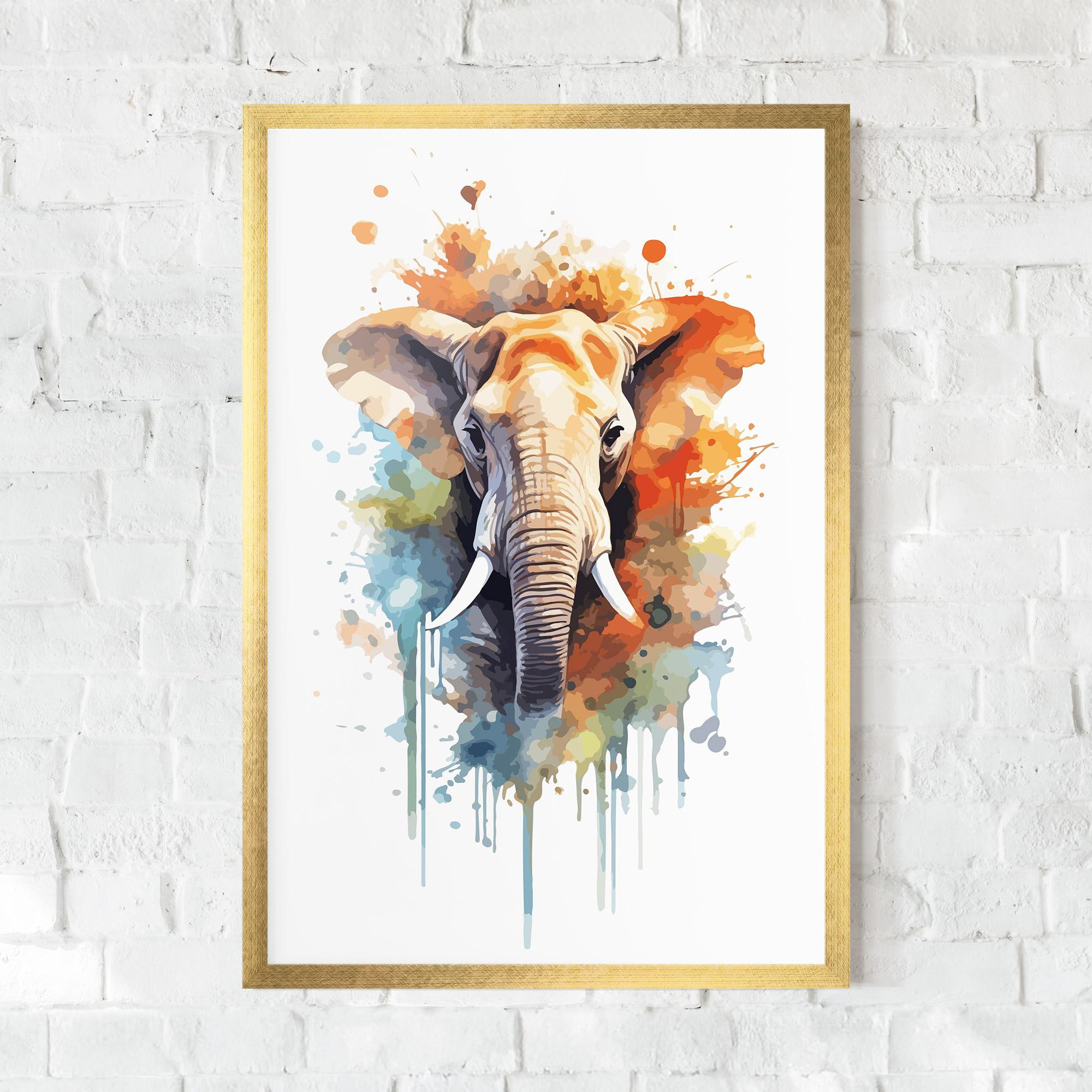 Keretezett Poszter Safari Animal Art mockup 0