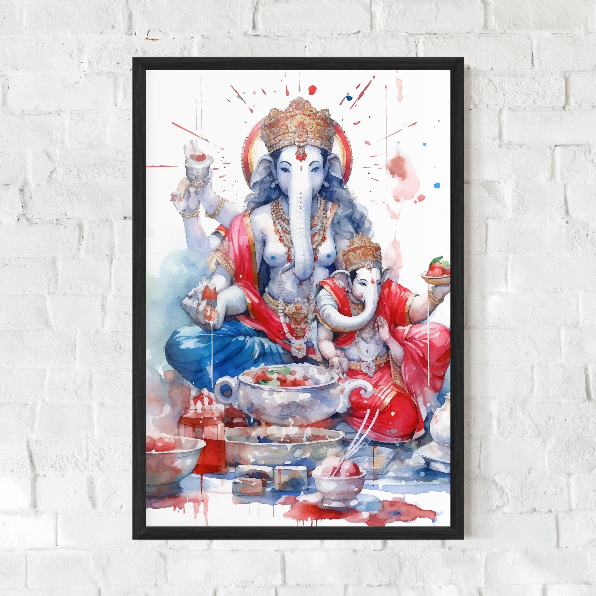 Keretezett Poszter Durga Puja Festival mockup 0