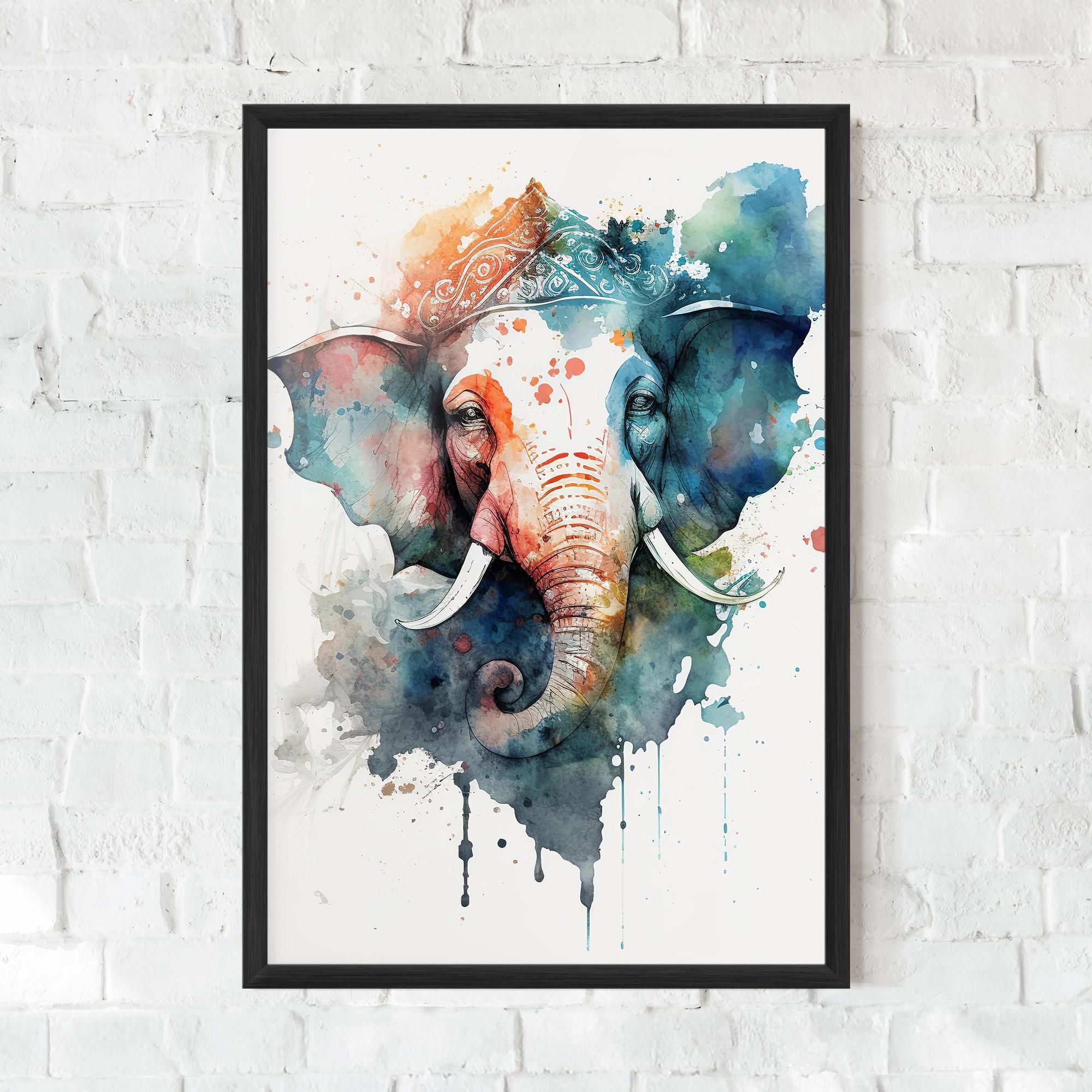 Keretezett Poszter Ganesha Chaturthi mockup 0