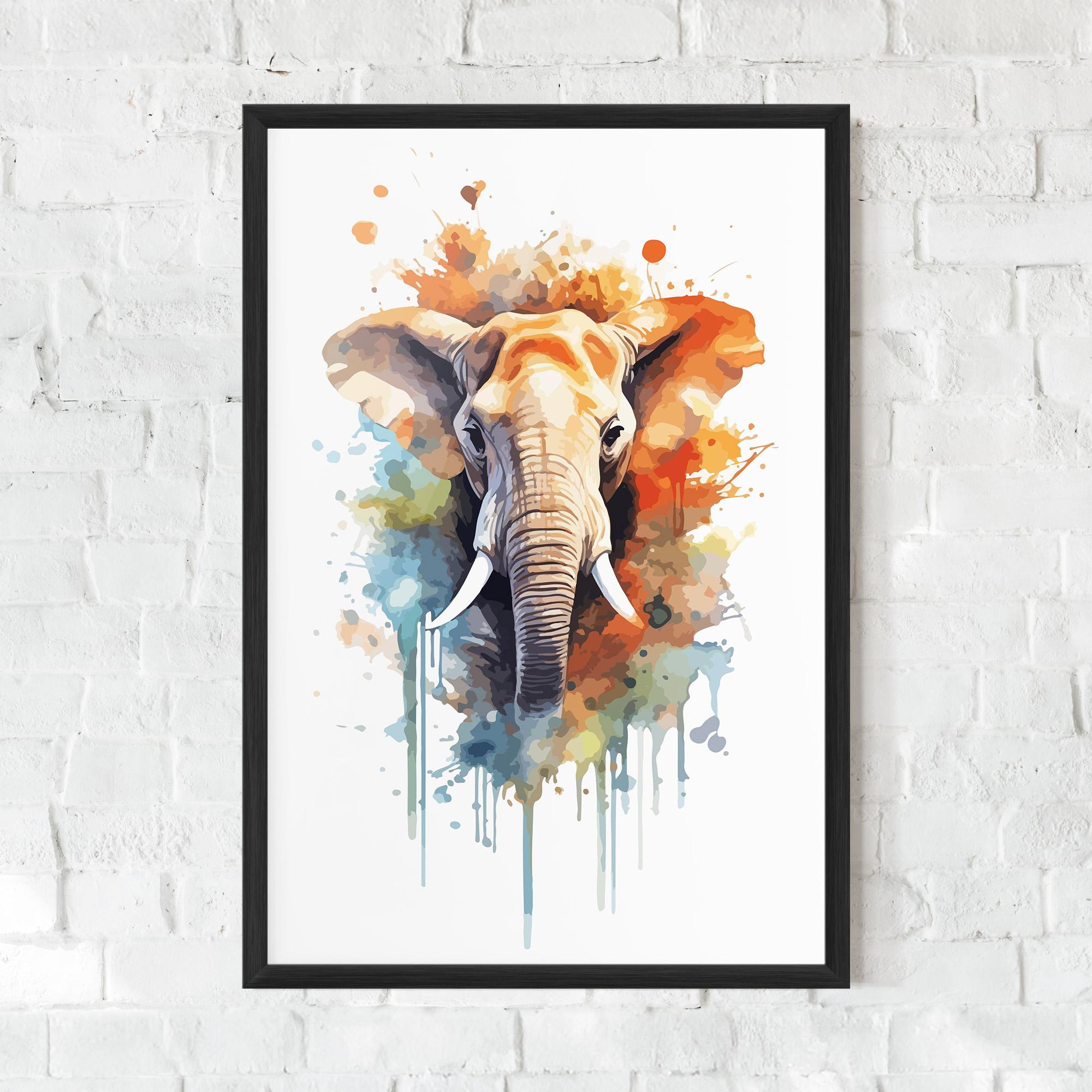 Keretezett Poszter Safari Animal Art mockup 0