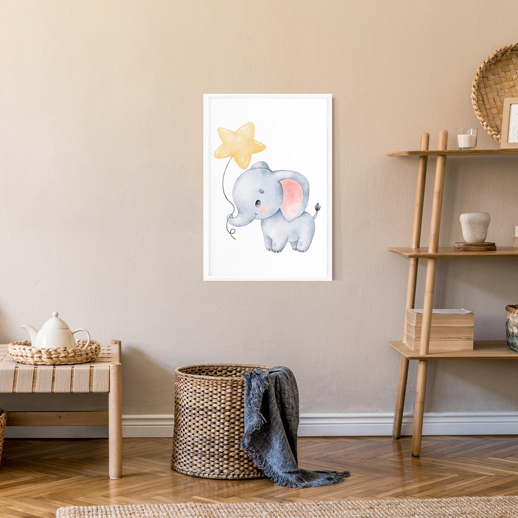 Keretezett Poszter Baby Elephant Kids mockup 9