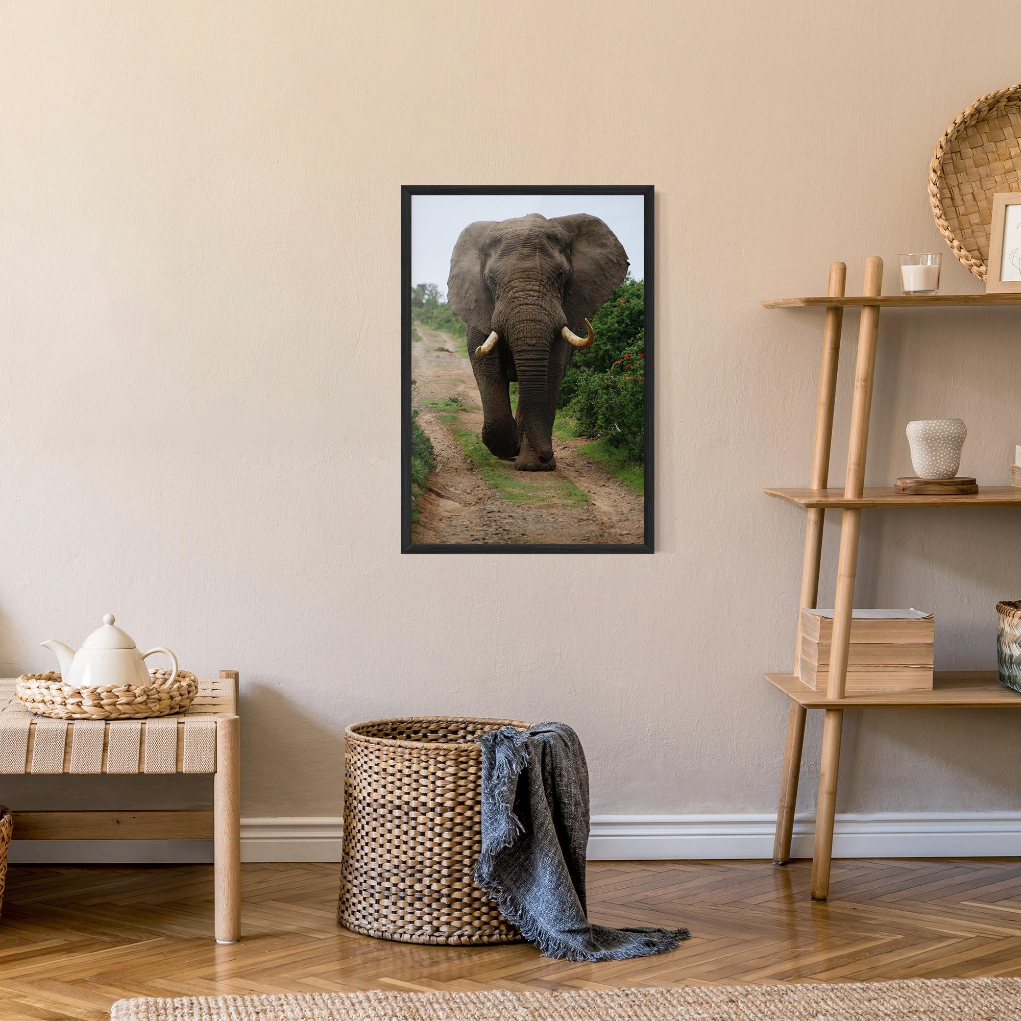 Keretezett Poszter Elephant Safari mockup 9