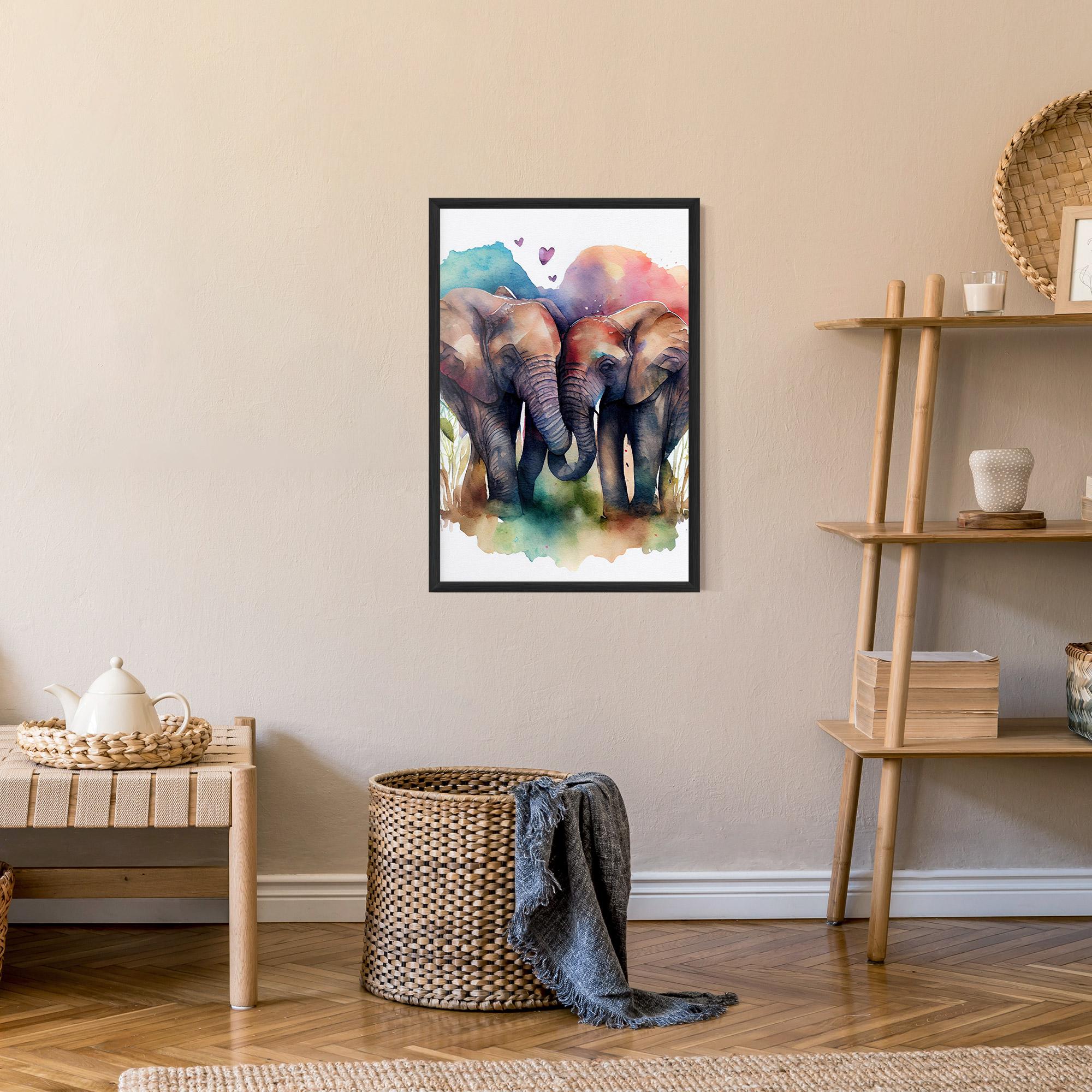 Keretezett Poszter Watercolor Love mockup 9