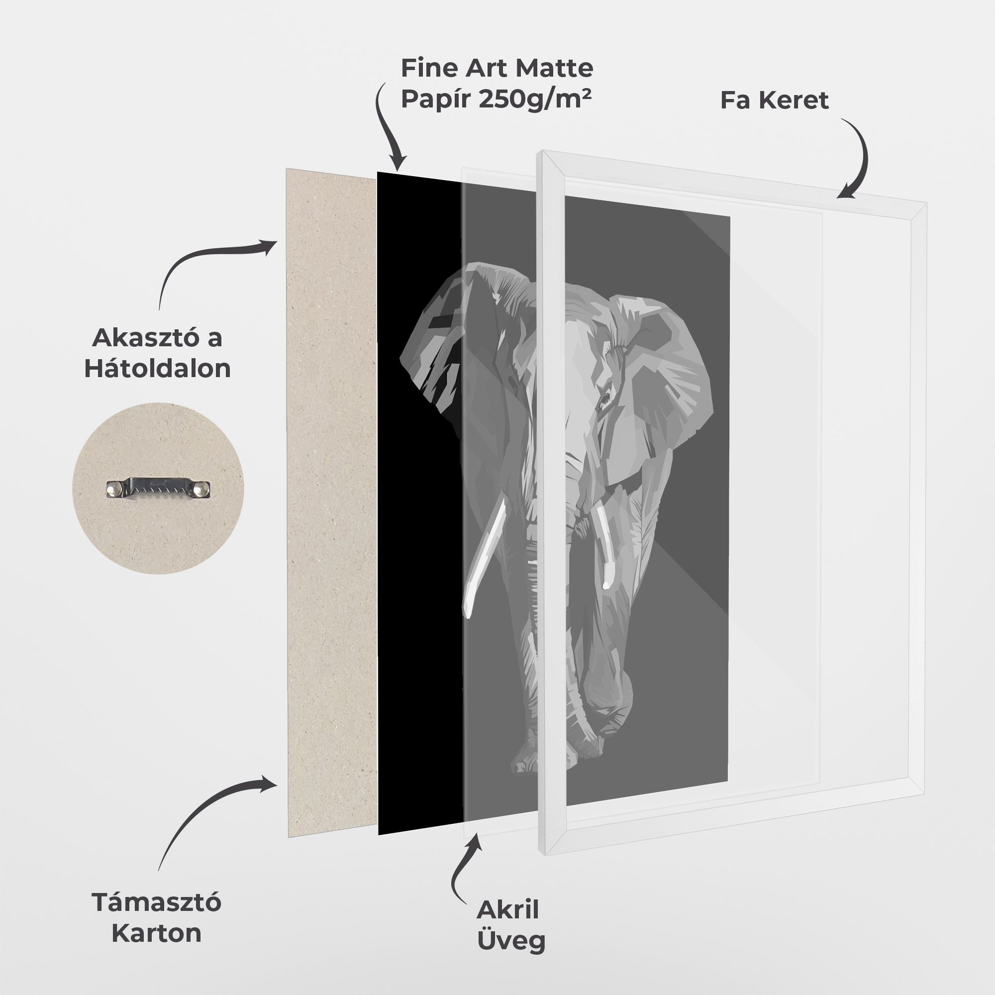 Beautiful Grey Elephant mockup 1