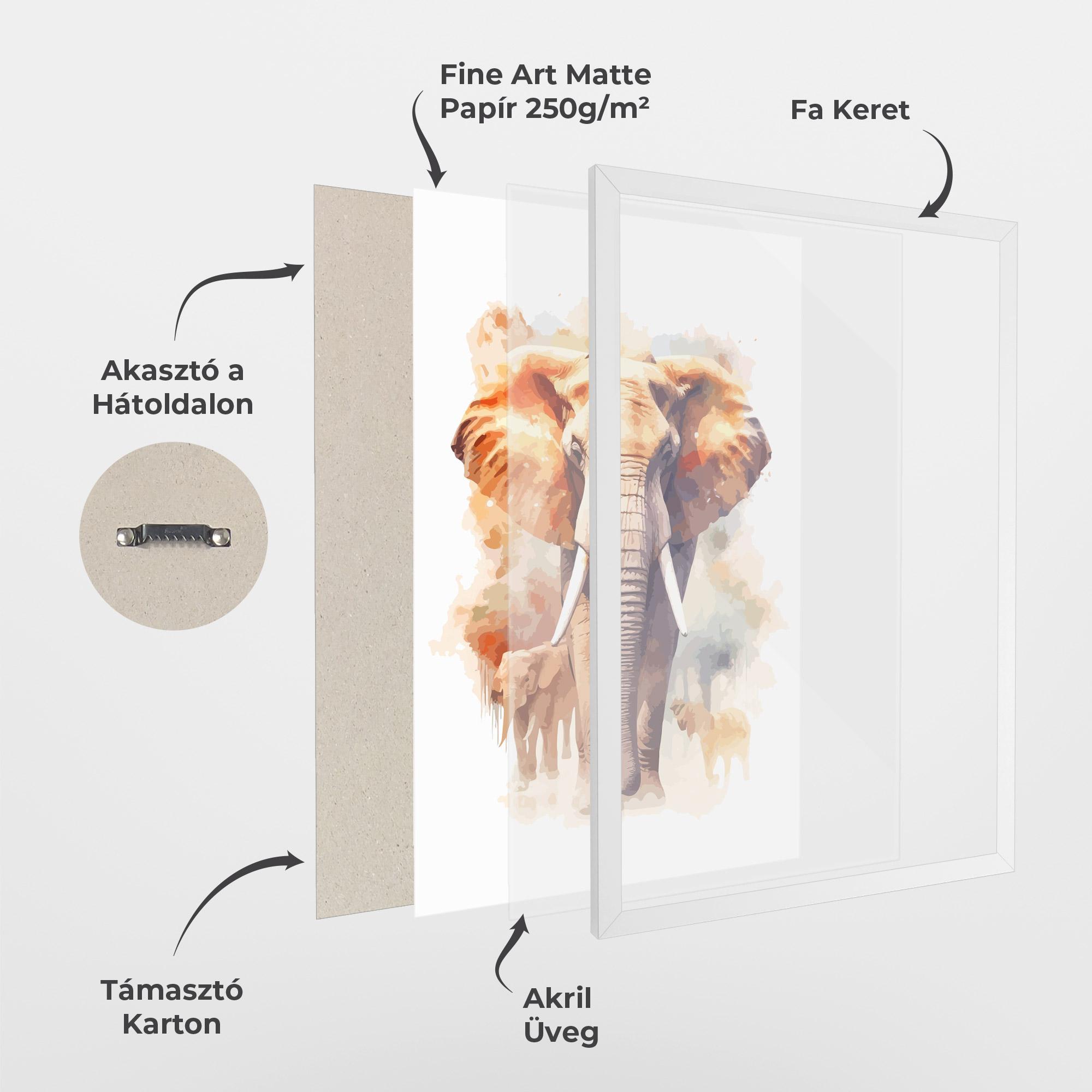 Keretezett Poszter Safari Animal mockup 1