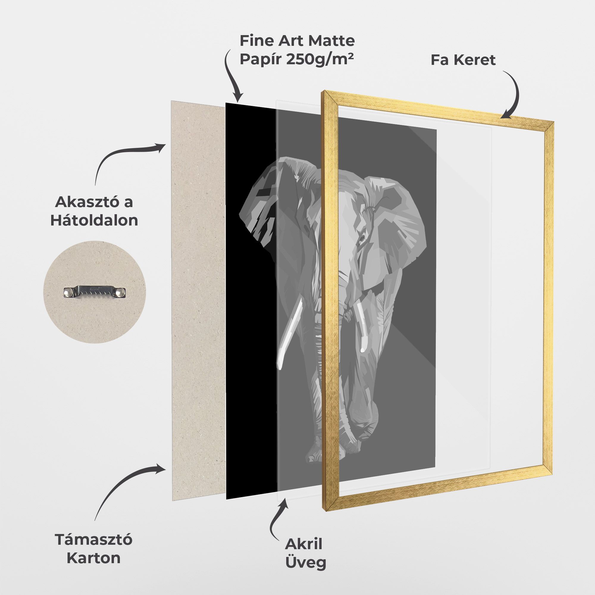 Beautiful Grey Elephant mockup 1