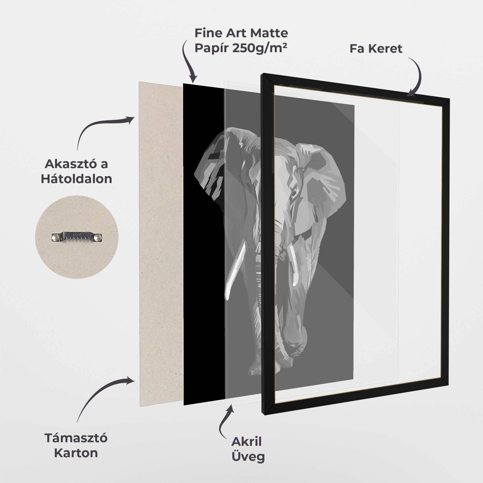 Beautiful Grey Elephant mockup 1