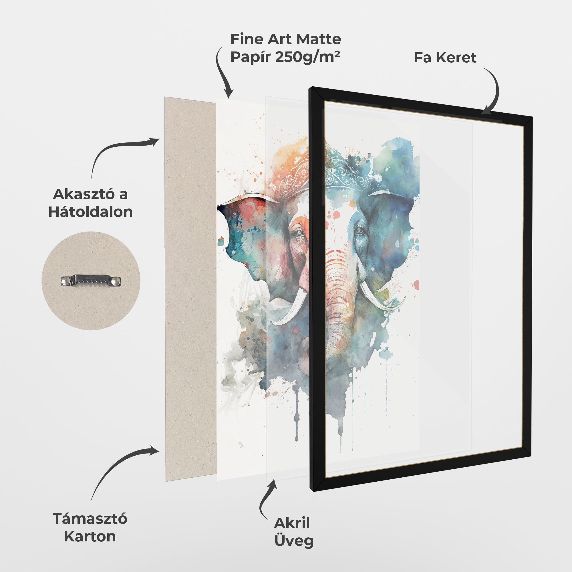 Keretezett Poszter Ganesha Chaturthi mockup 1