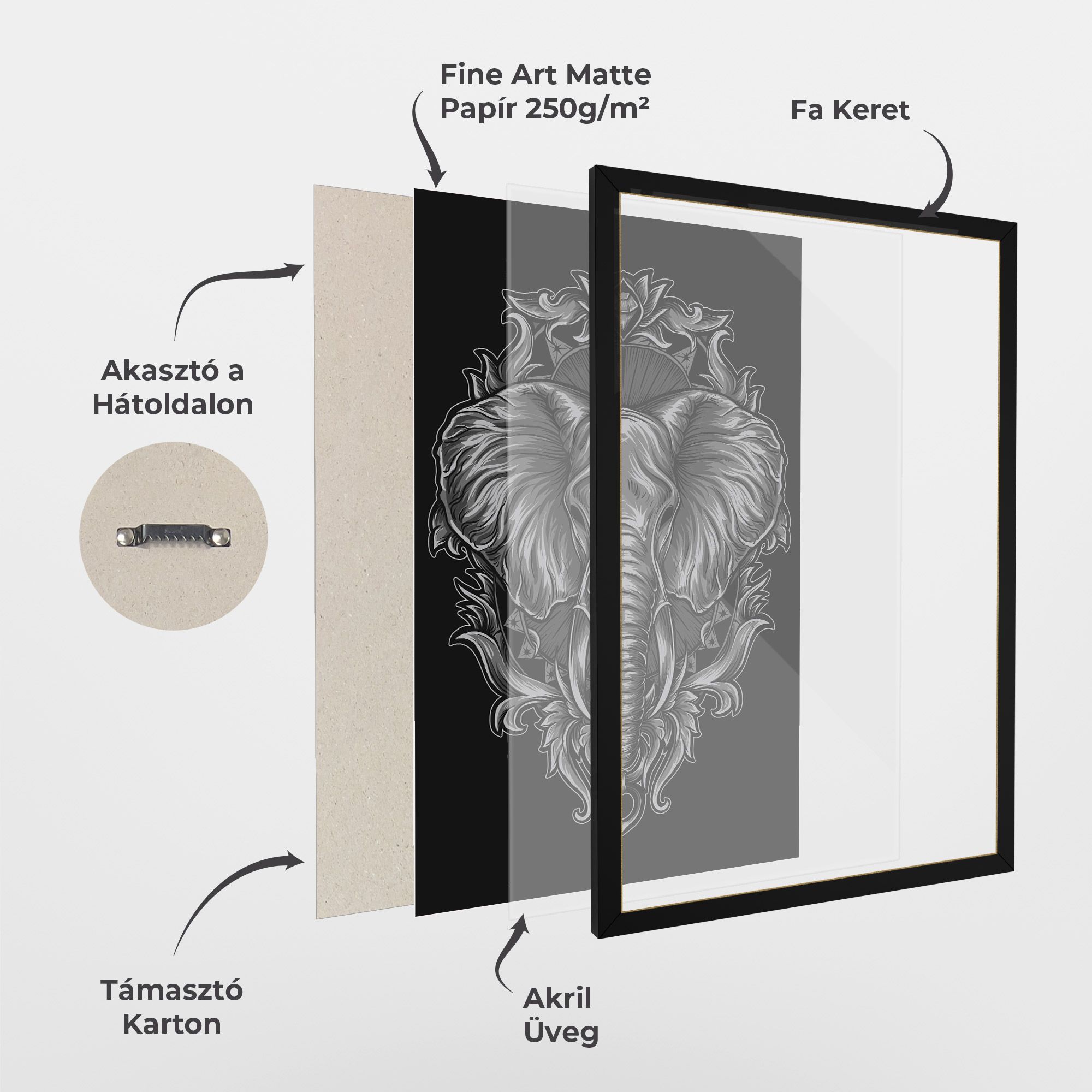 Grey Elephant Head mockup 1