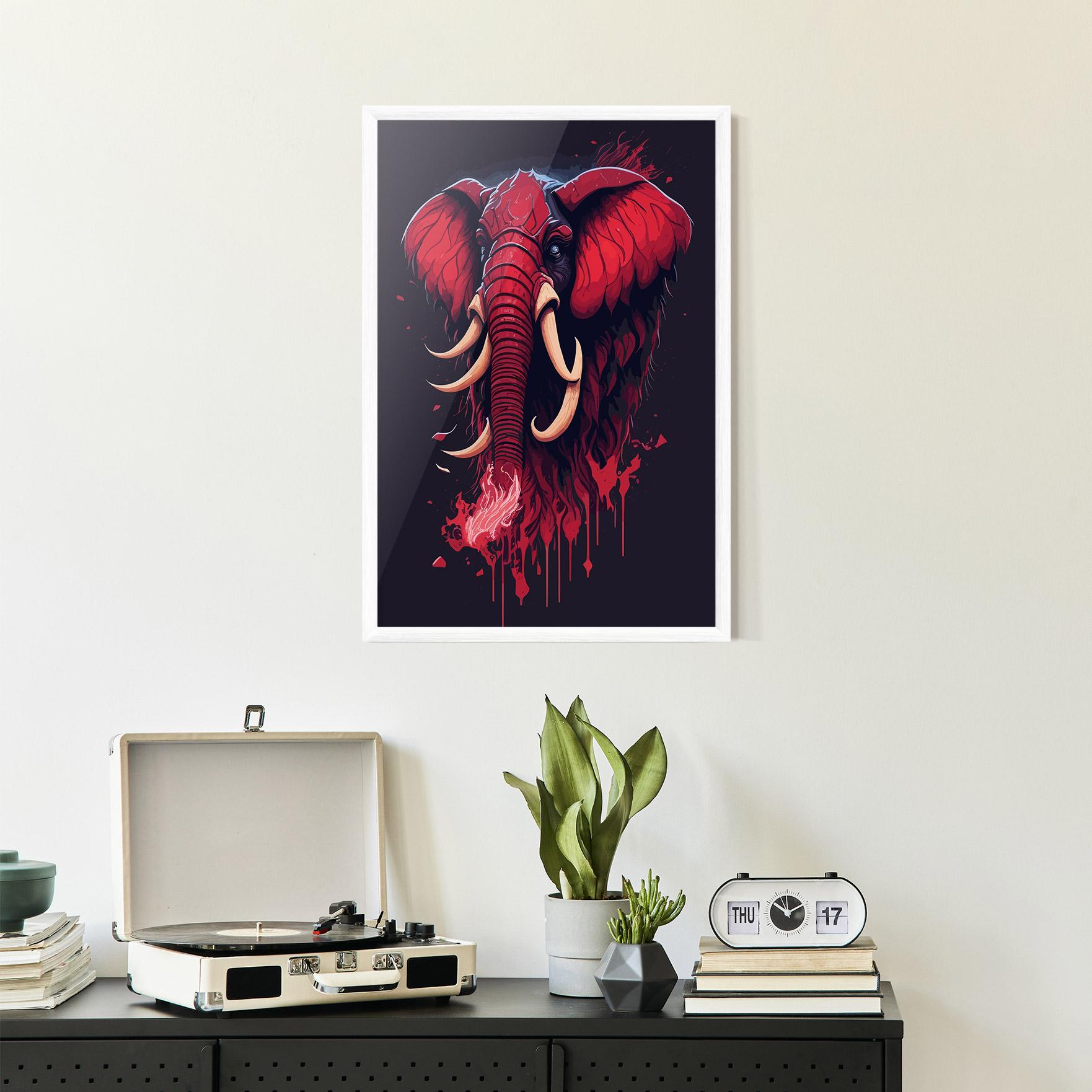 Keretezett Poszter Bloody Elephant mockup 2