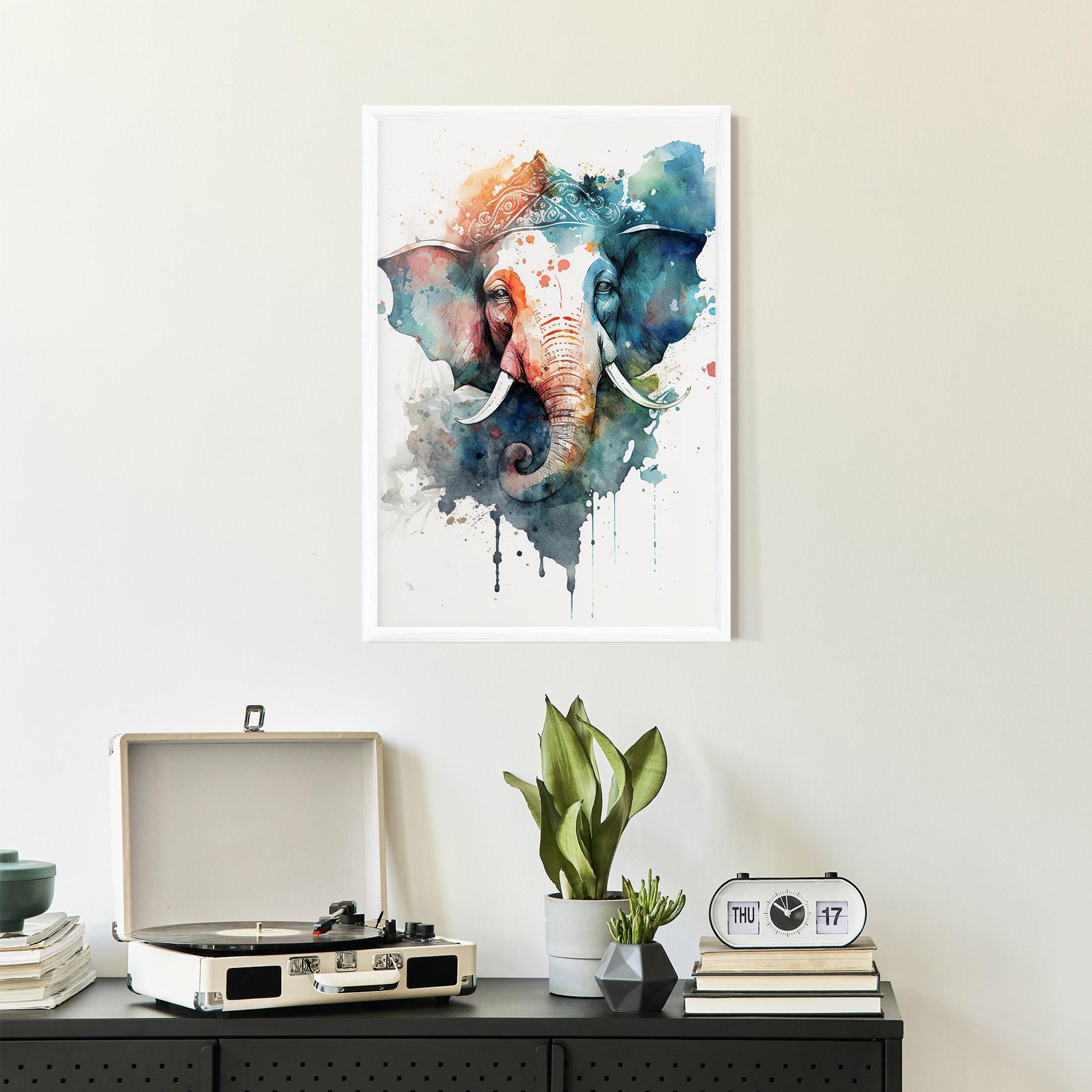 Keretezett Poszter Ganesha Chaturthi mockup 2