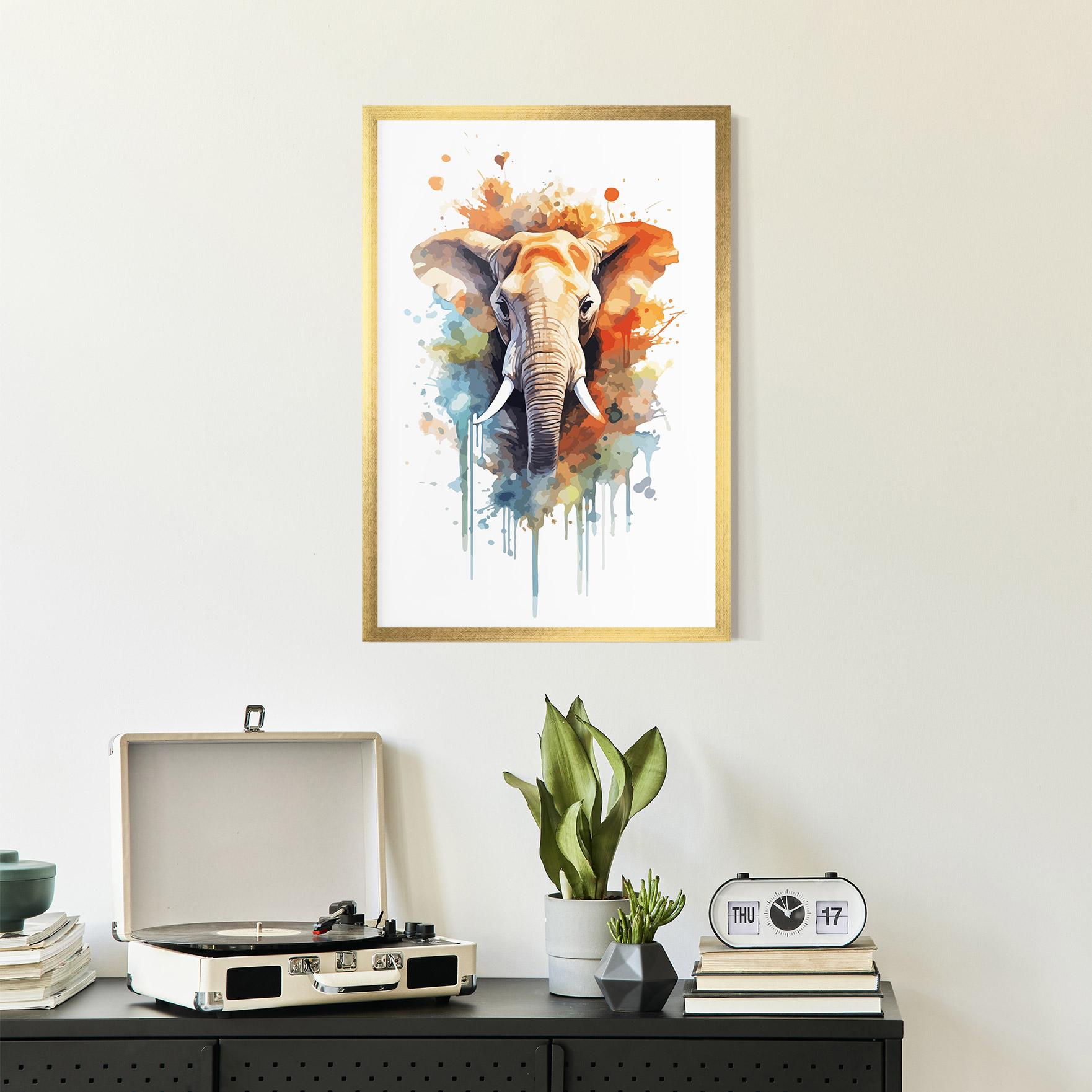 Keretezett Poszter Safari Animal Art mockup 2