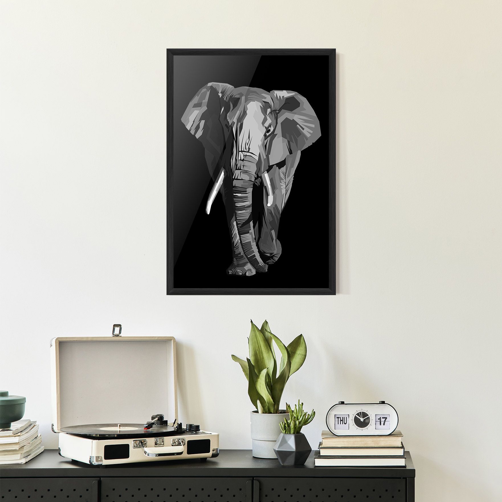 Beautiful Grey Elephant mockup 2