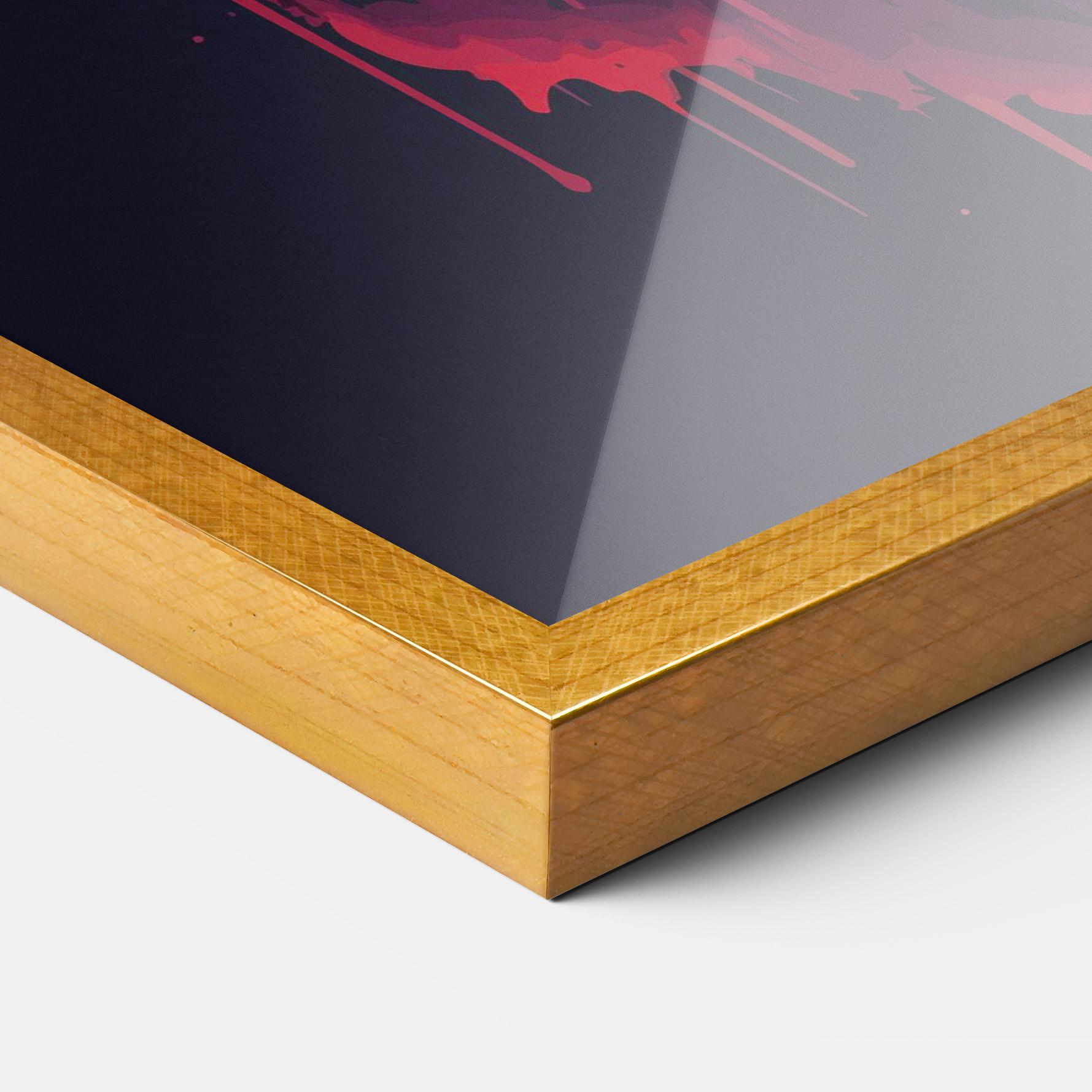 Keretezett Poszter Blue Red Elephant mockup 3